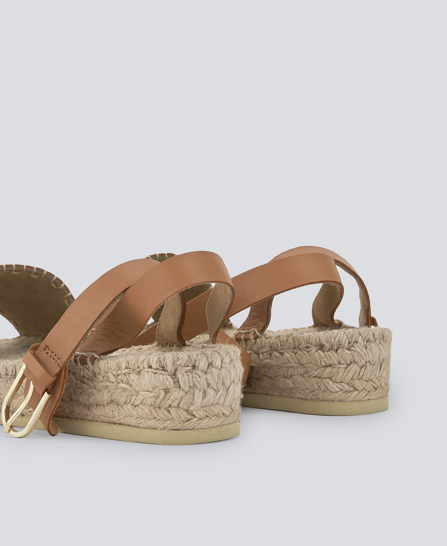 Embroidered leather espadrille woman image number 2