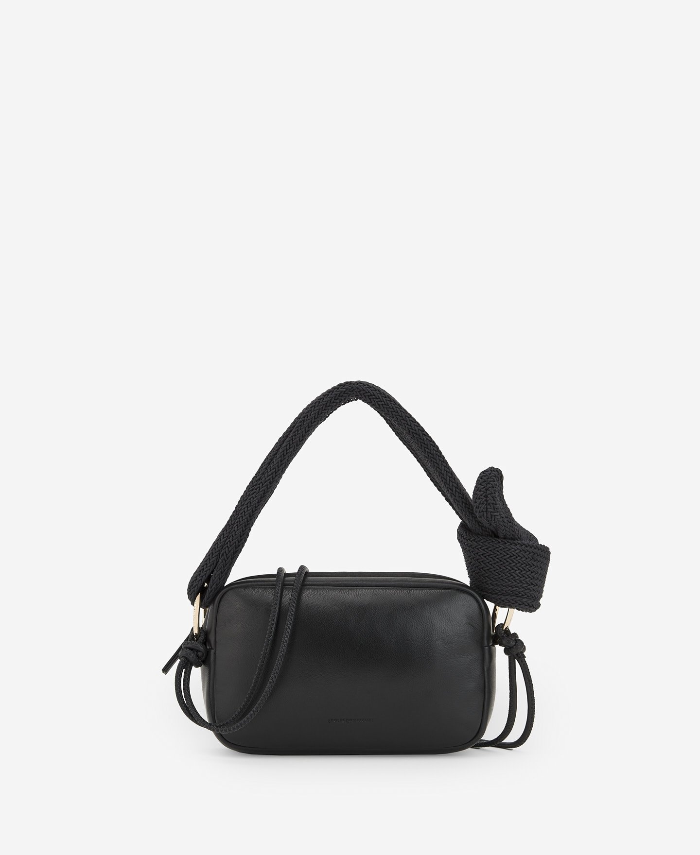 Bandolera piel responsable negra mujer image number 0