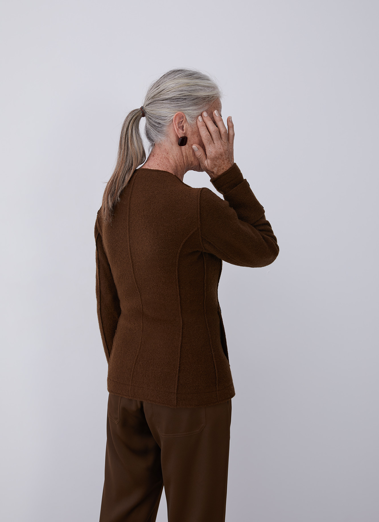 Merino boiled wool jacket image number 1