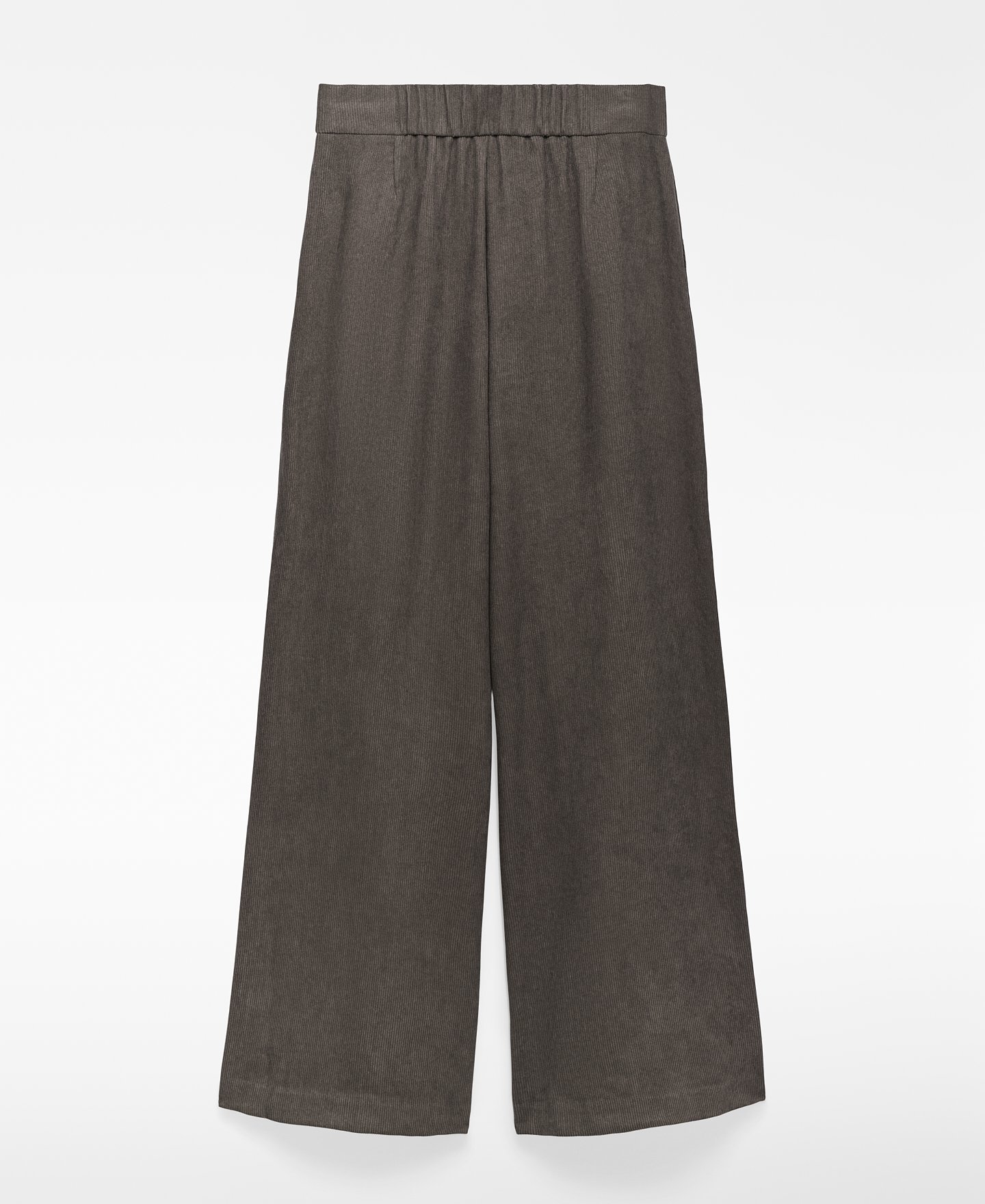 Pantalón pana pierna ancha mujer image number 1