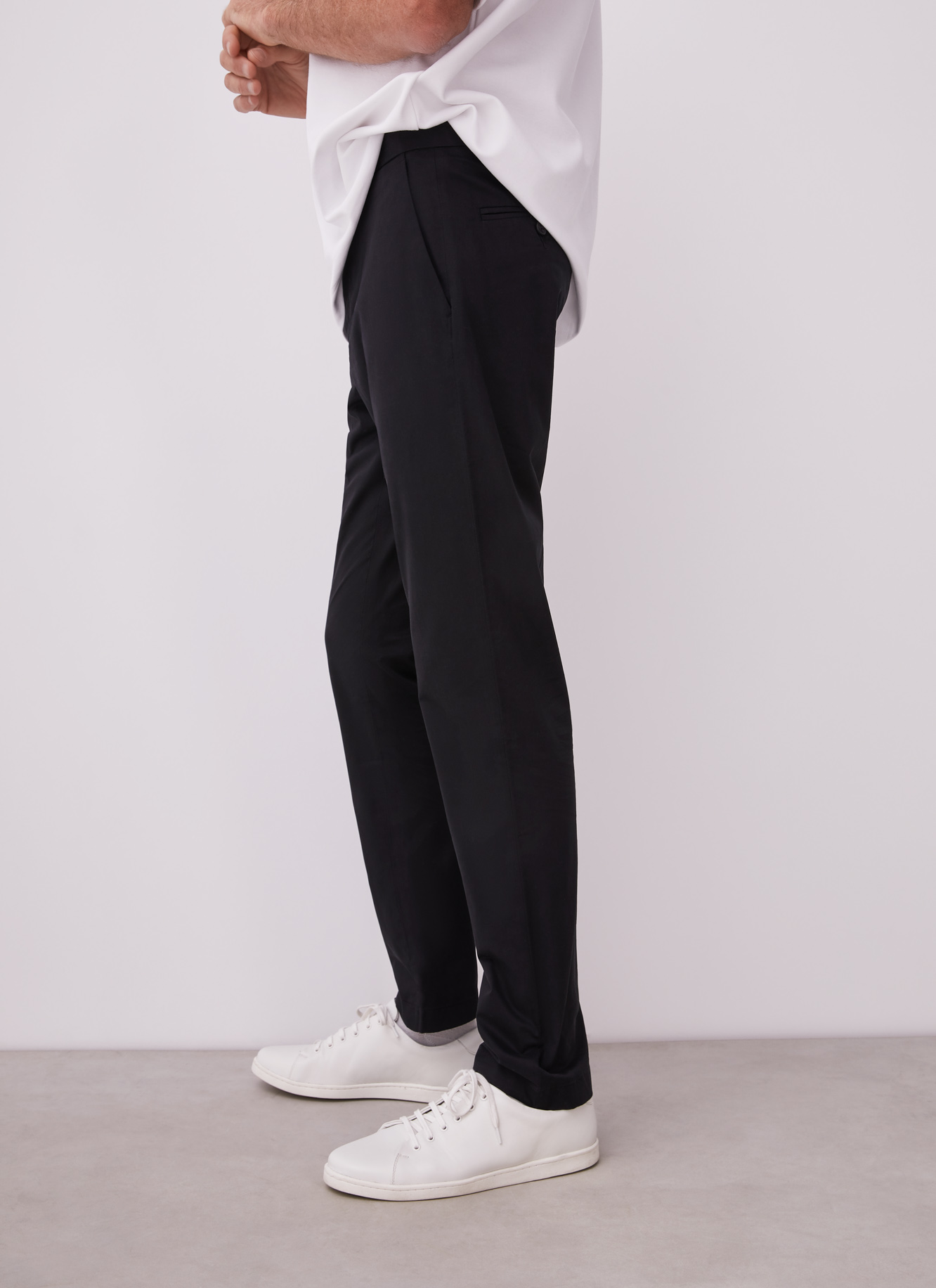 Elastic cotton trousers image number 2