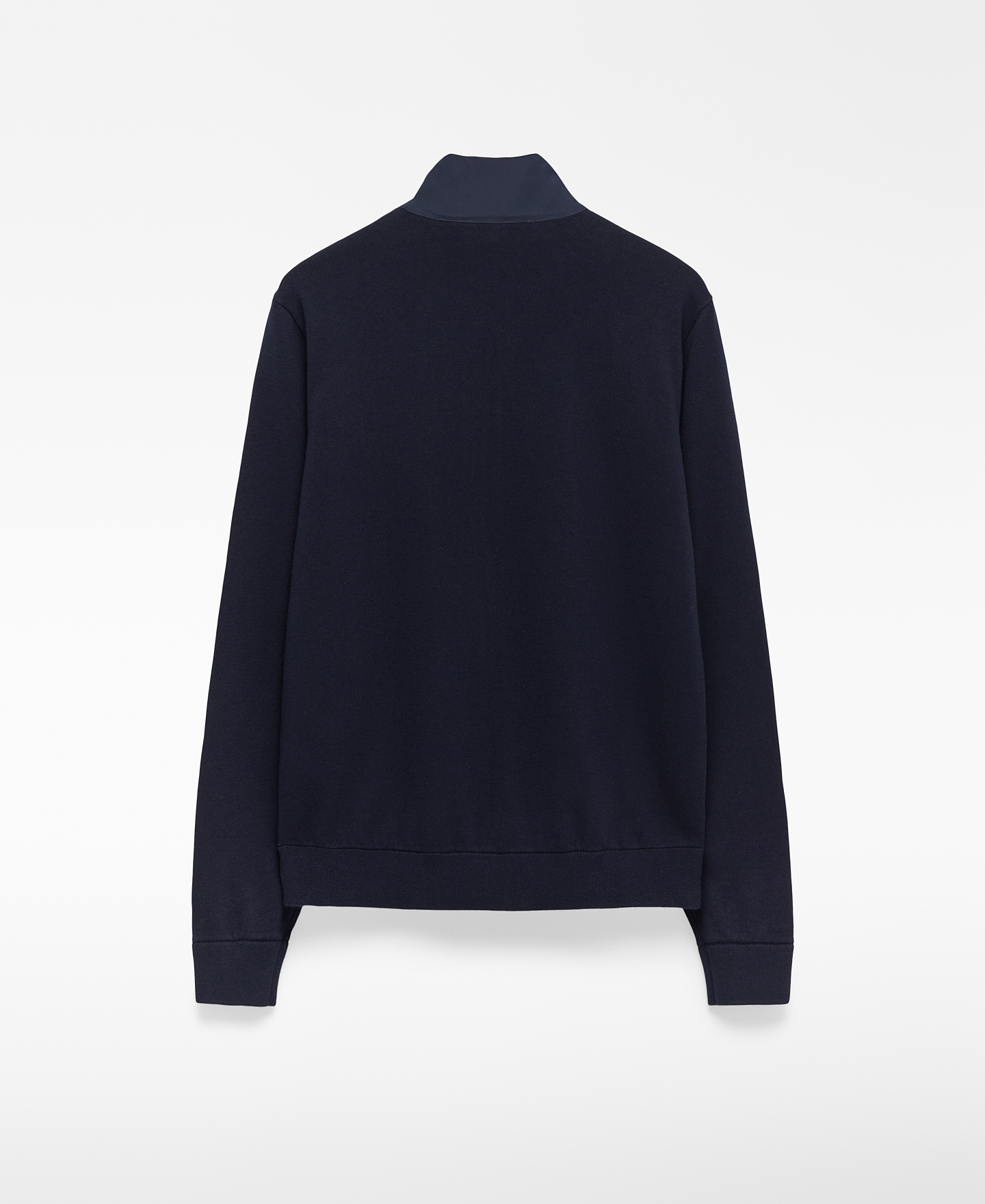 Knit and nylon cardigan man image number 1