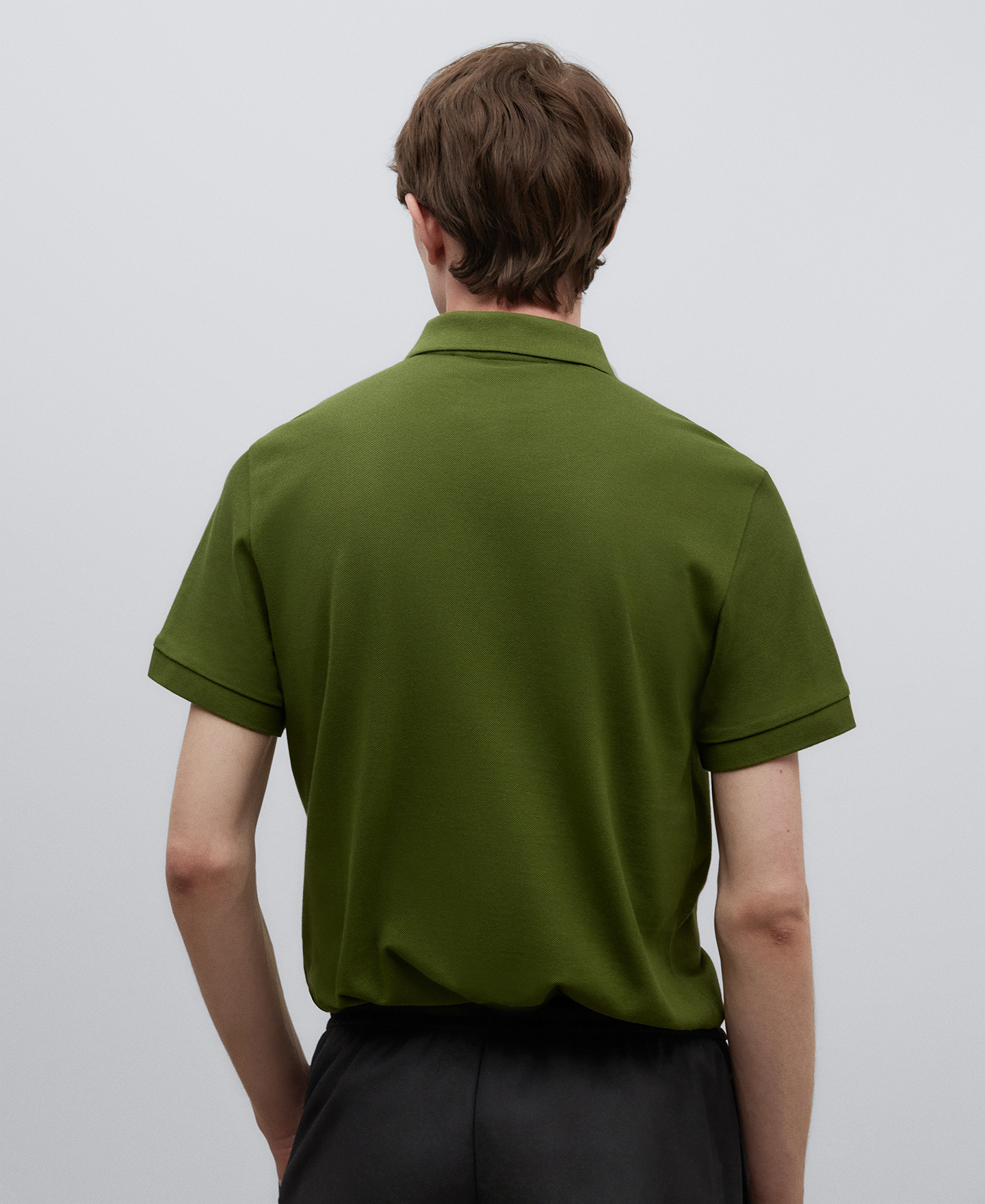 Cotton piqué polo shirt man image number 2