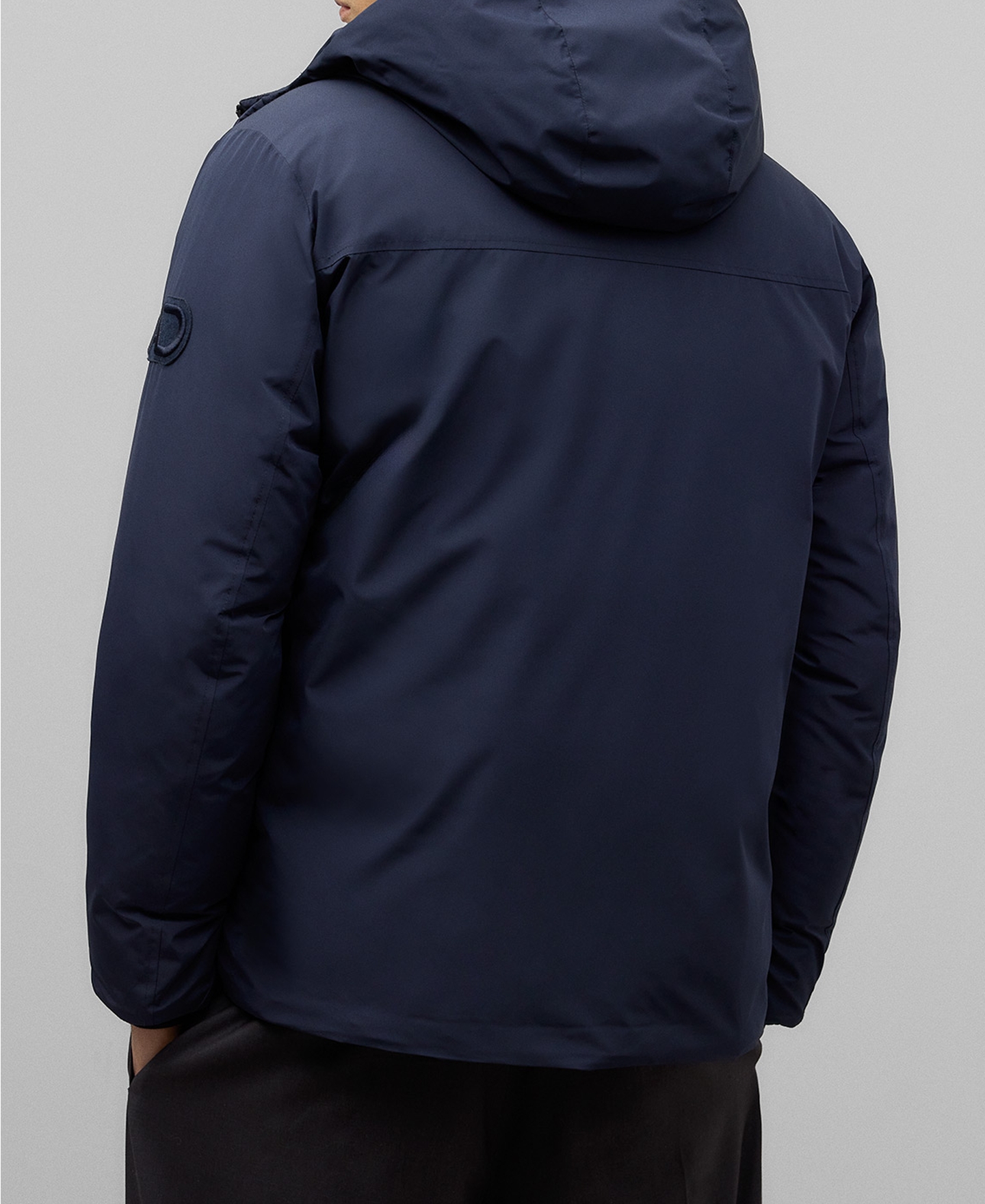 Navy blue padded parka man image number 2