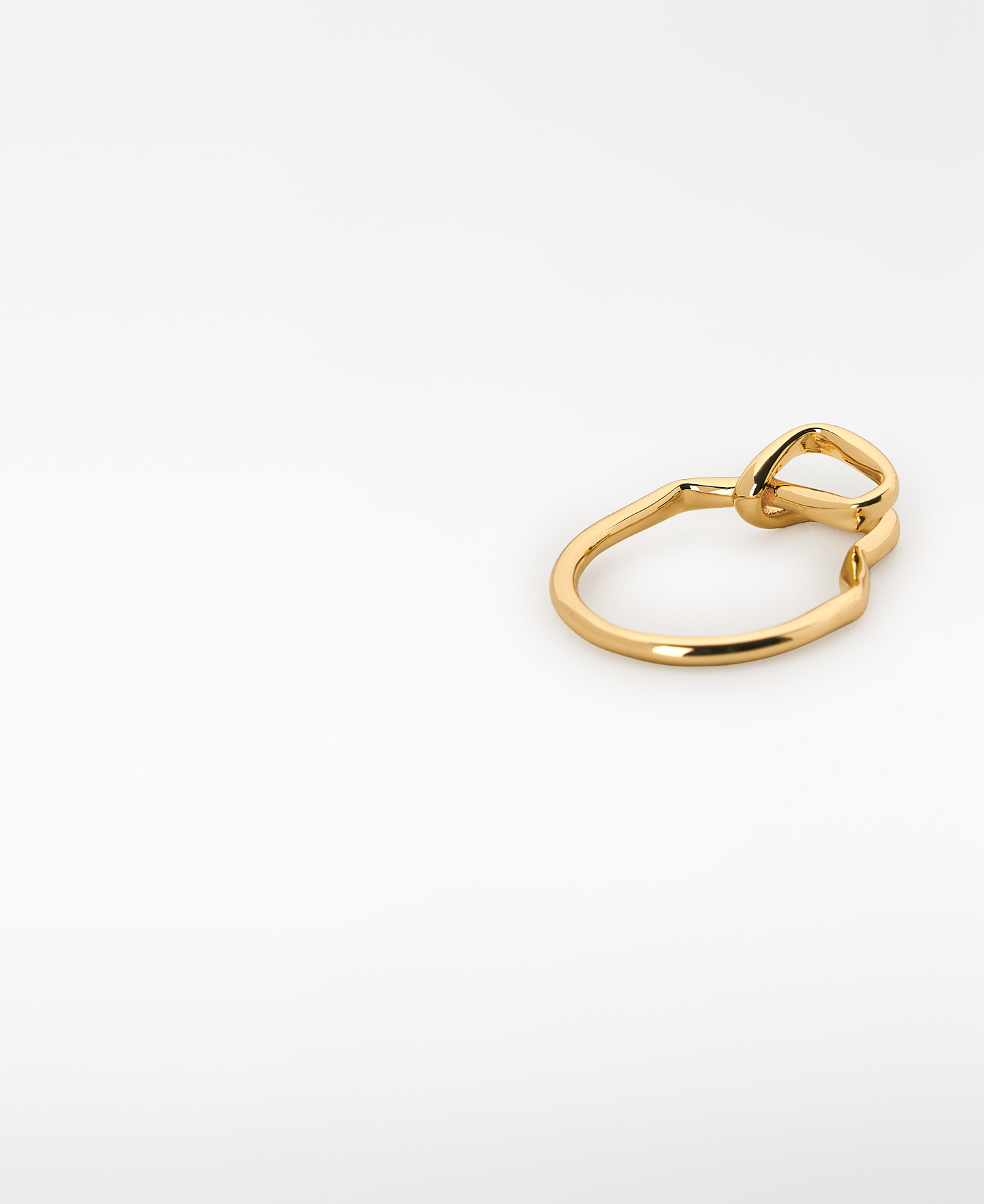 Irregular knot metal ring image number 2