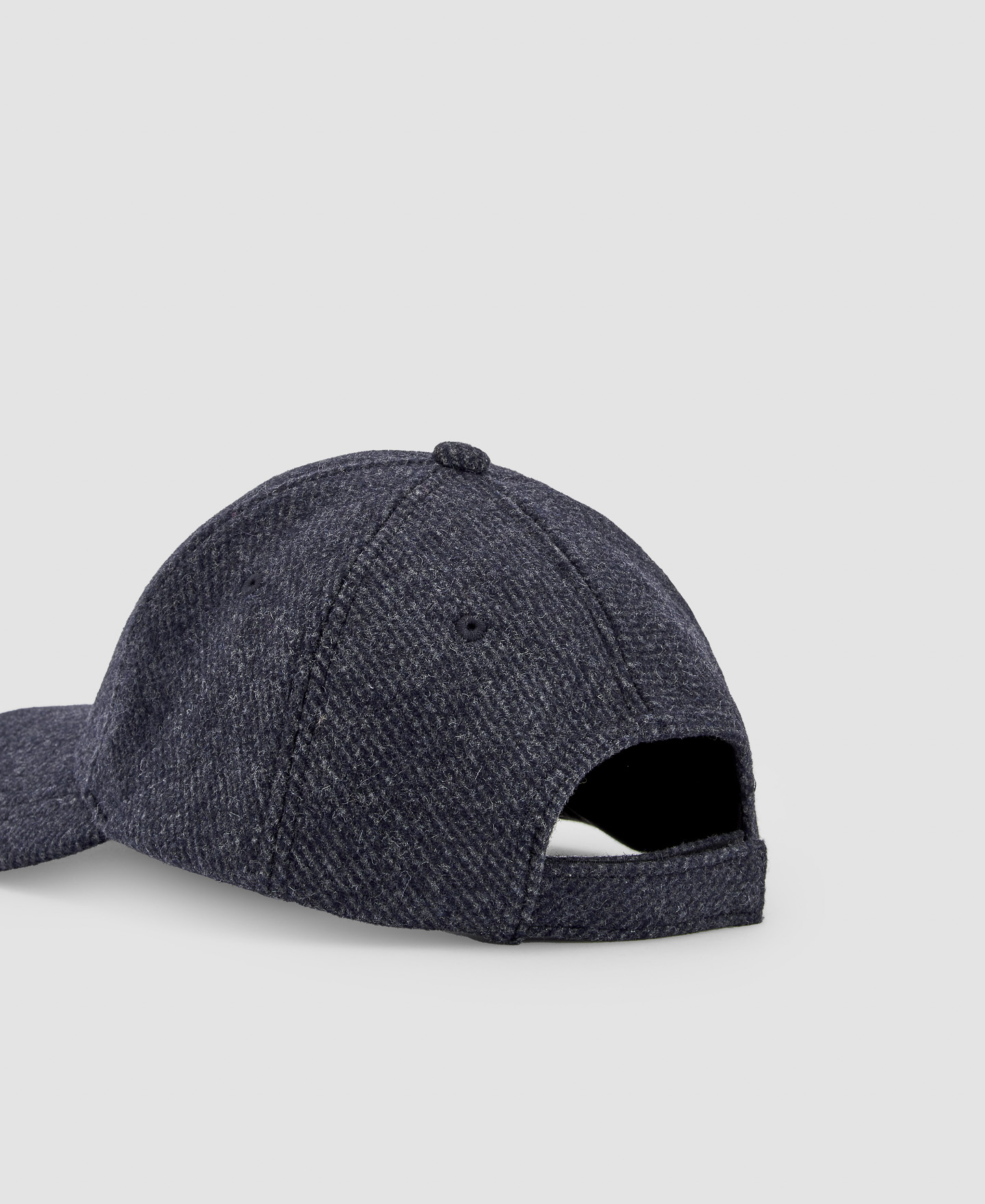 Wool fabric baseball cap image number 2