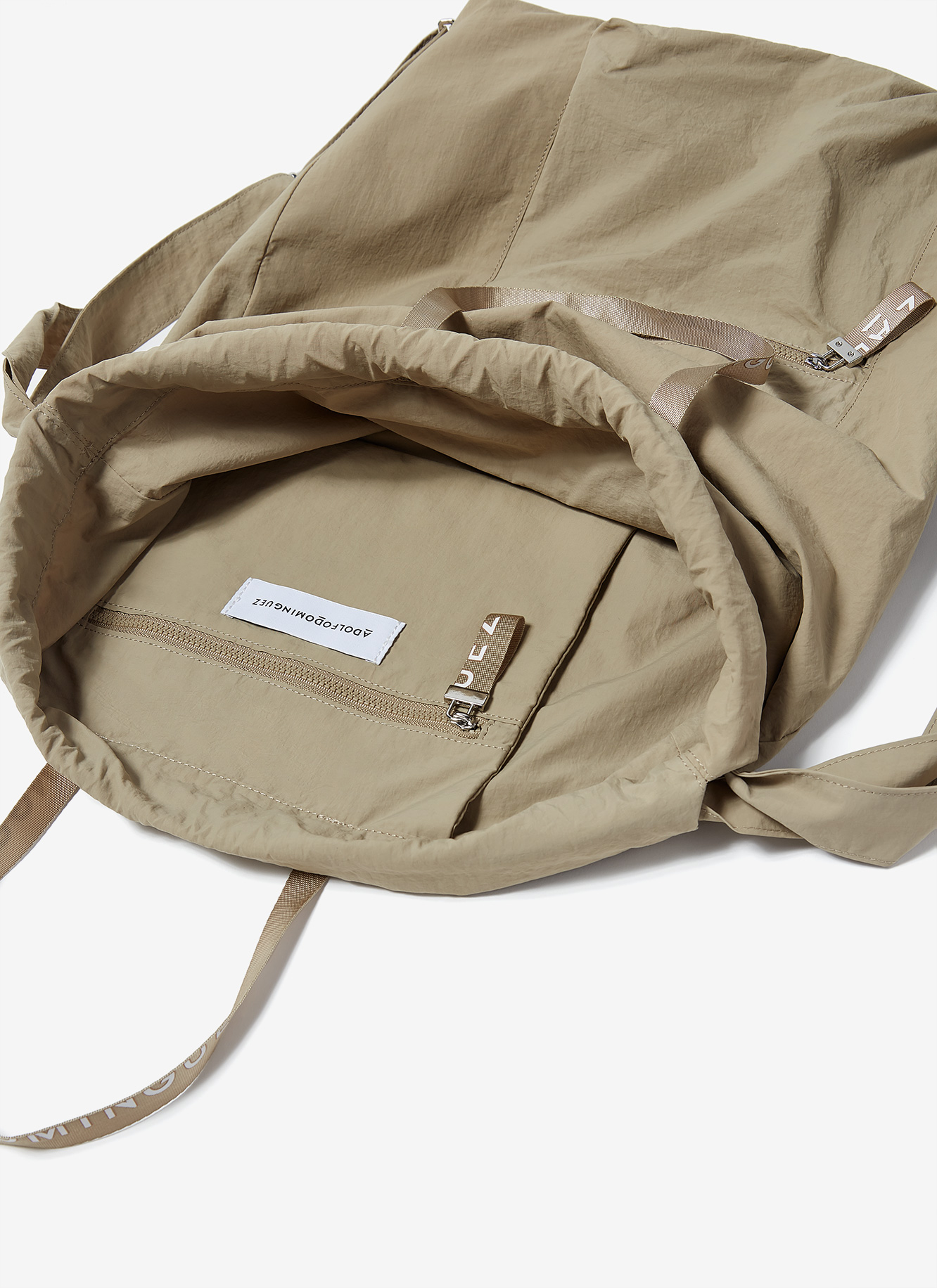 Nylon backpack with logoed handles image number 3
