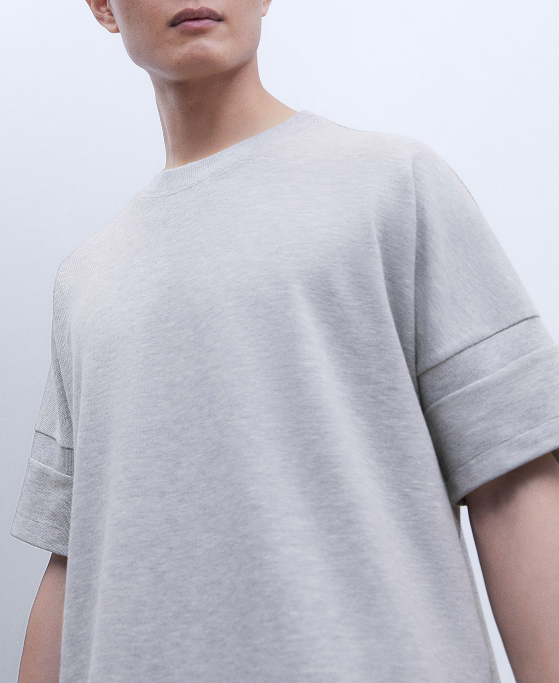 Oversize bat sleeve T-shirt image number 3
