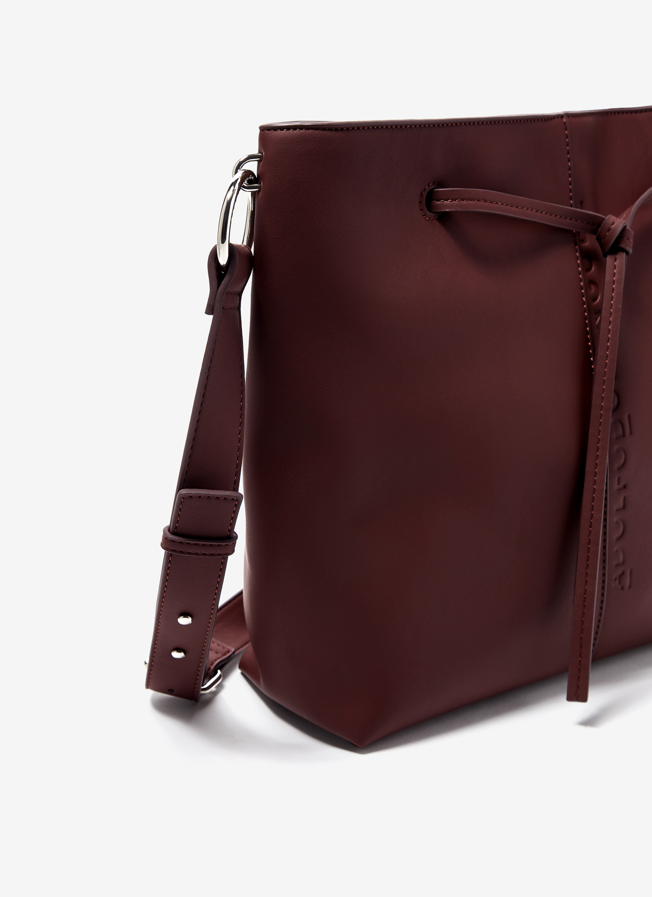 Faux leather bucket bag image number 2
