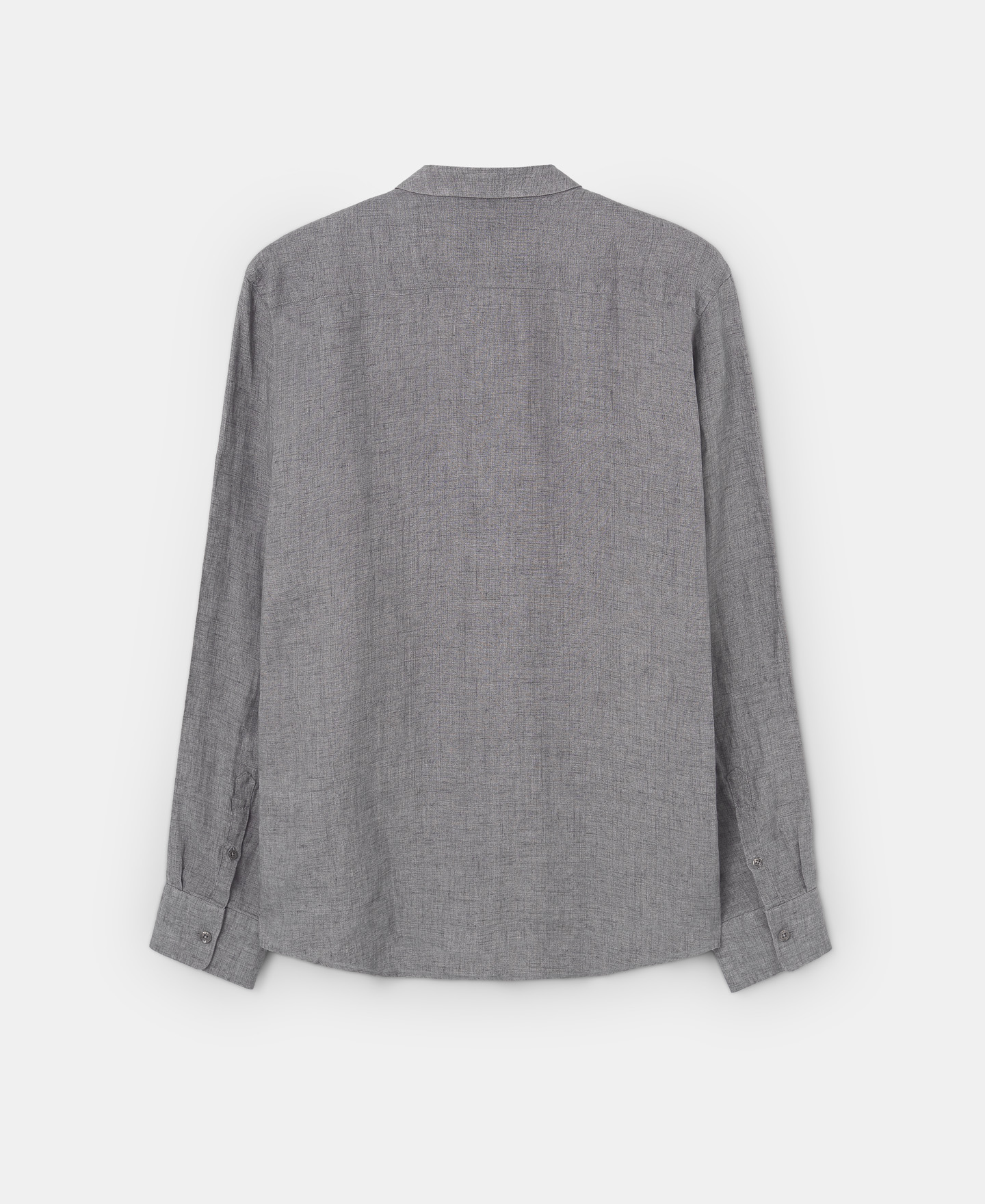 White linen shirt with shirt collar image number 5