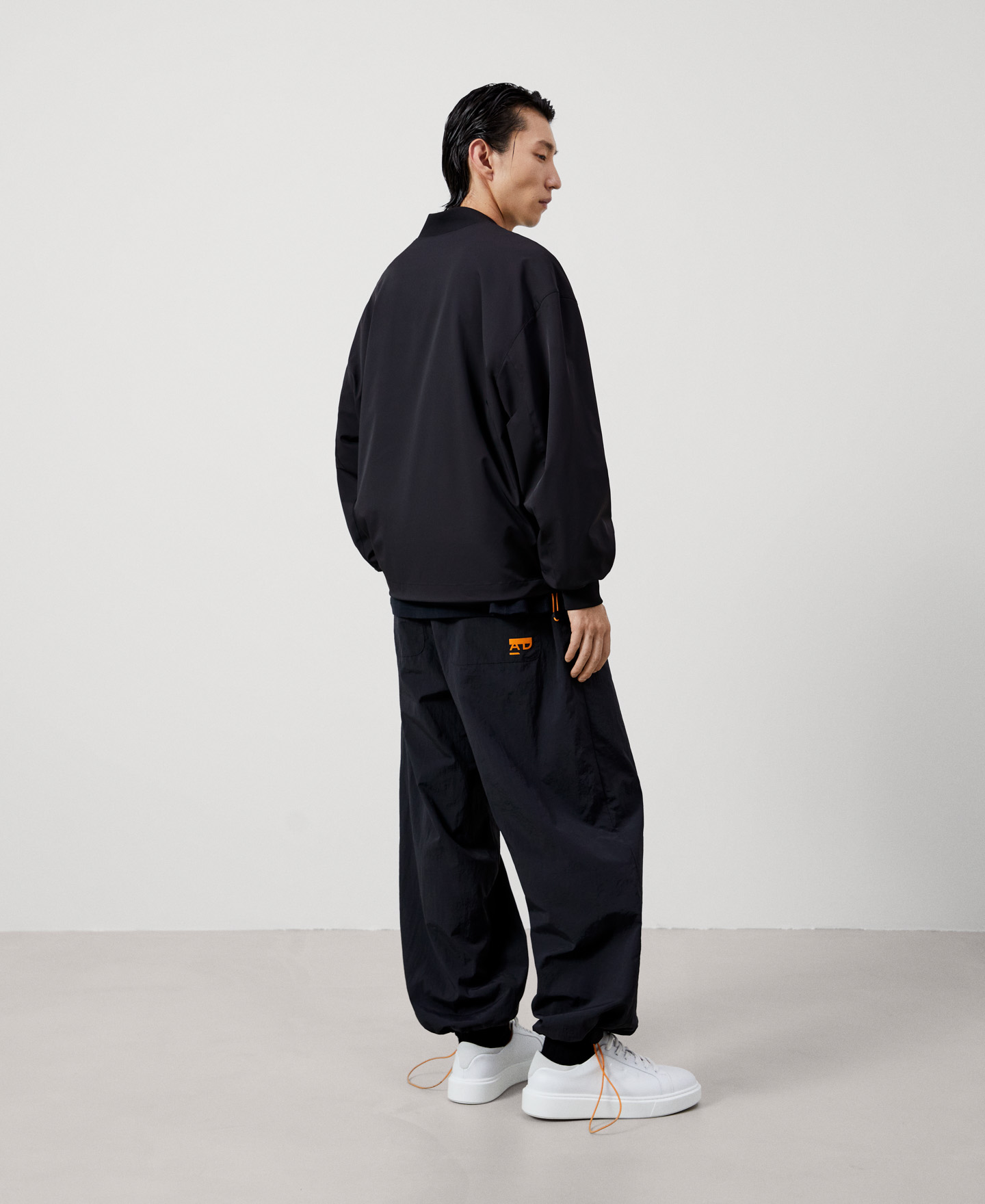 Nylon bomber with backpack image number 2