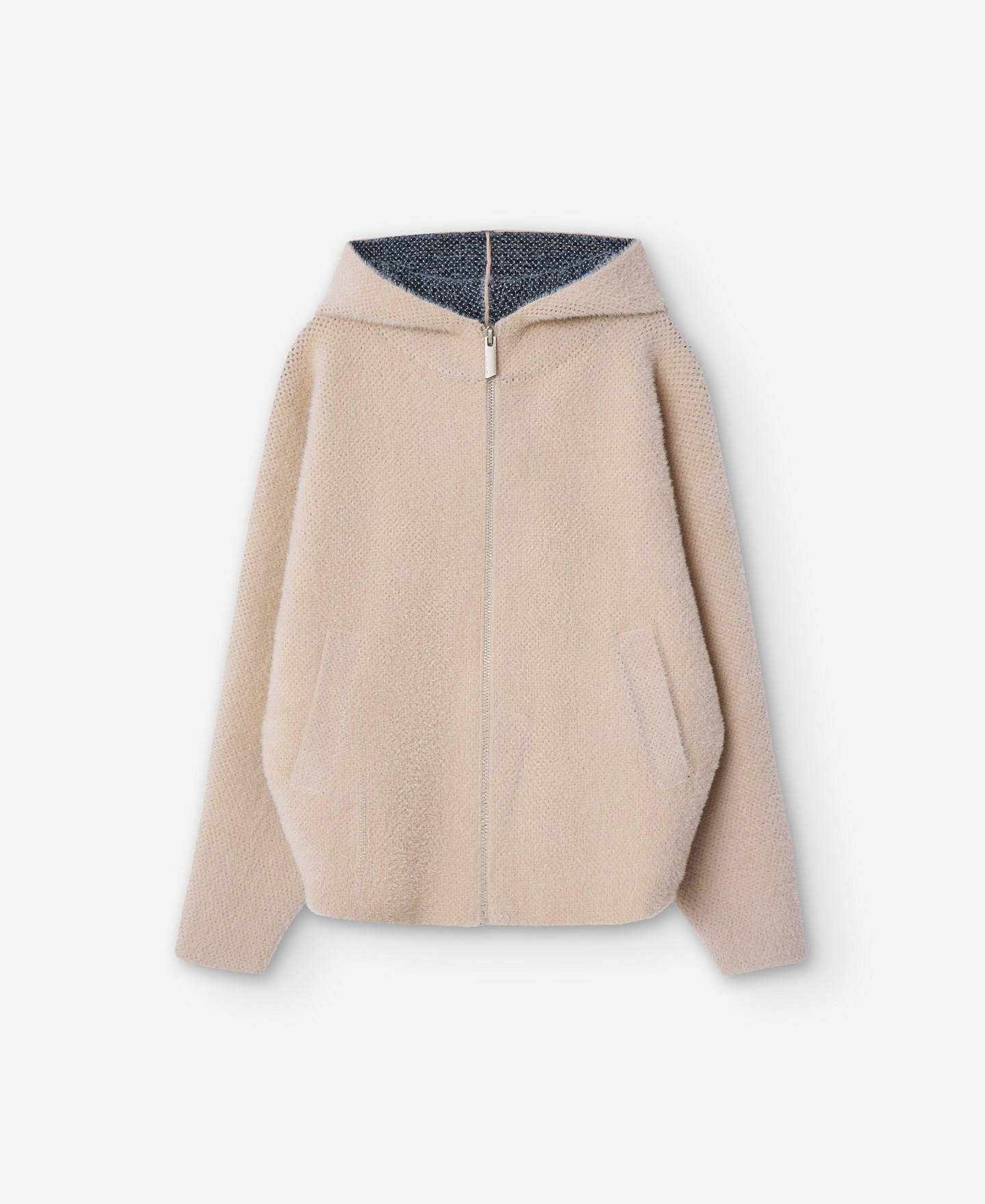 Sudadera borreguillo crema para mujer image number 4