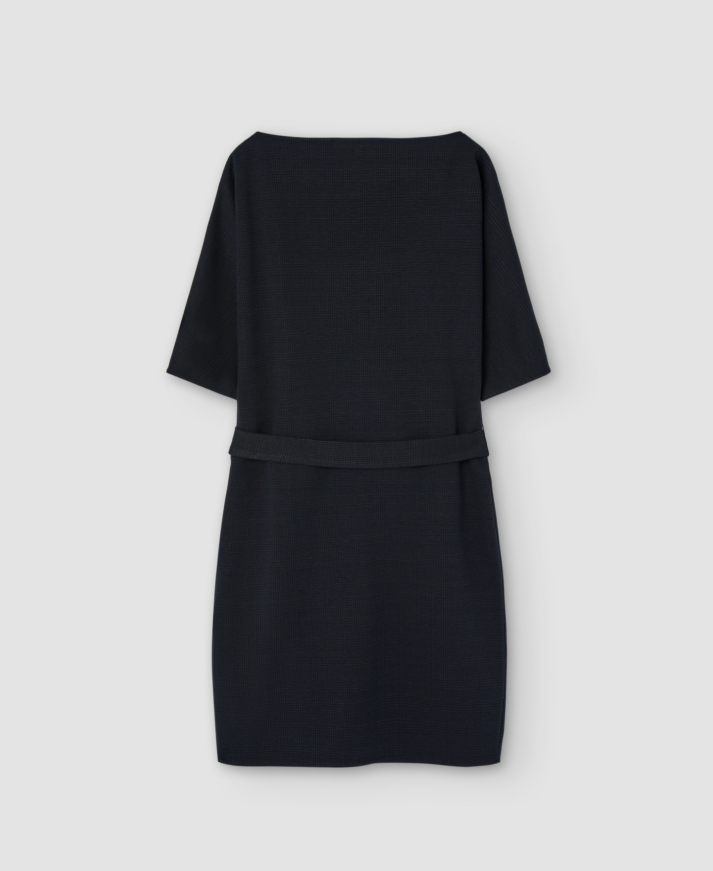 Recycled polyester belted dress image number 5