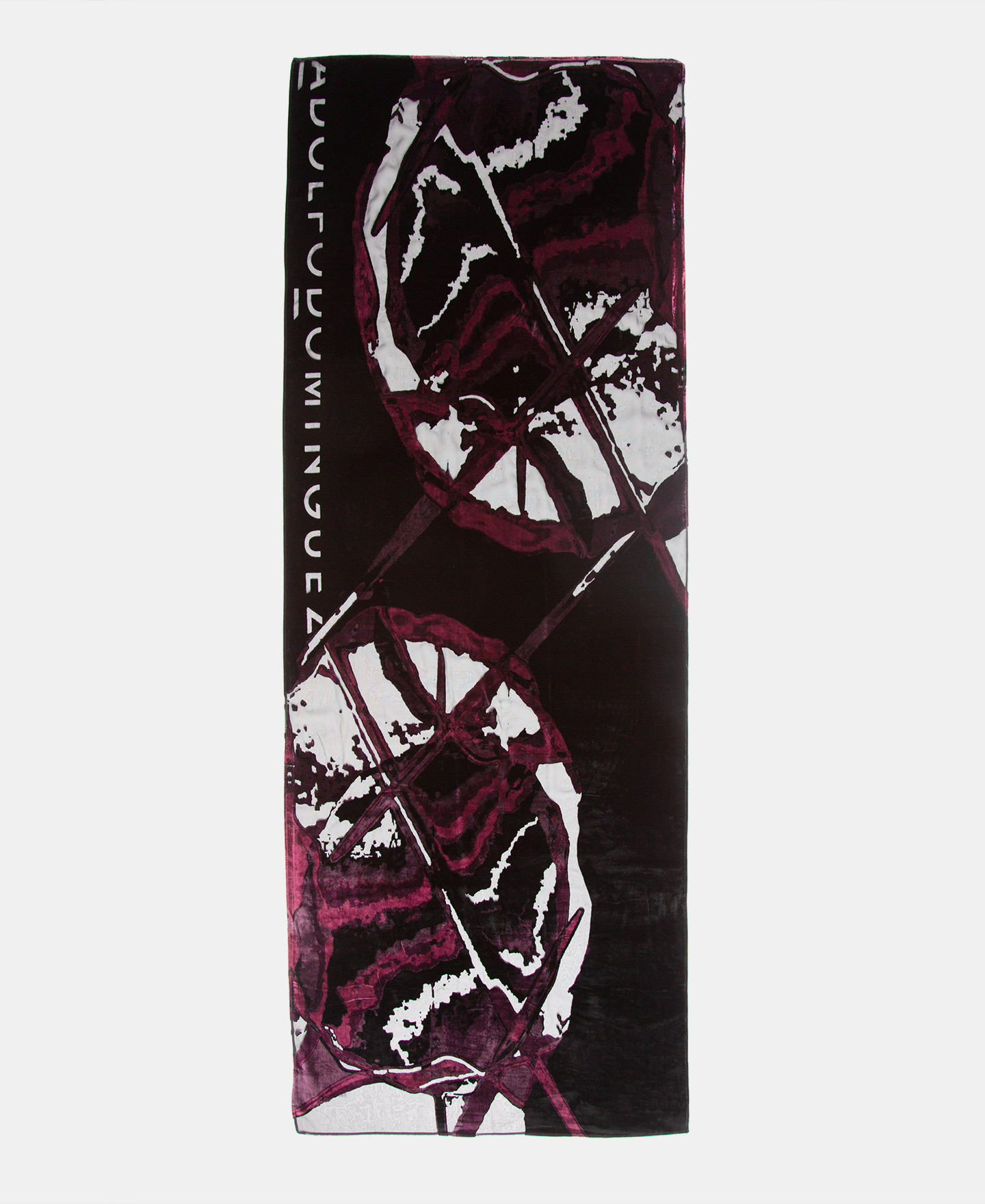 Printed shawl in velvet devoré image number 0