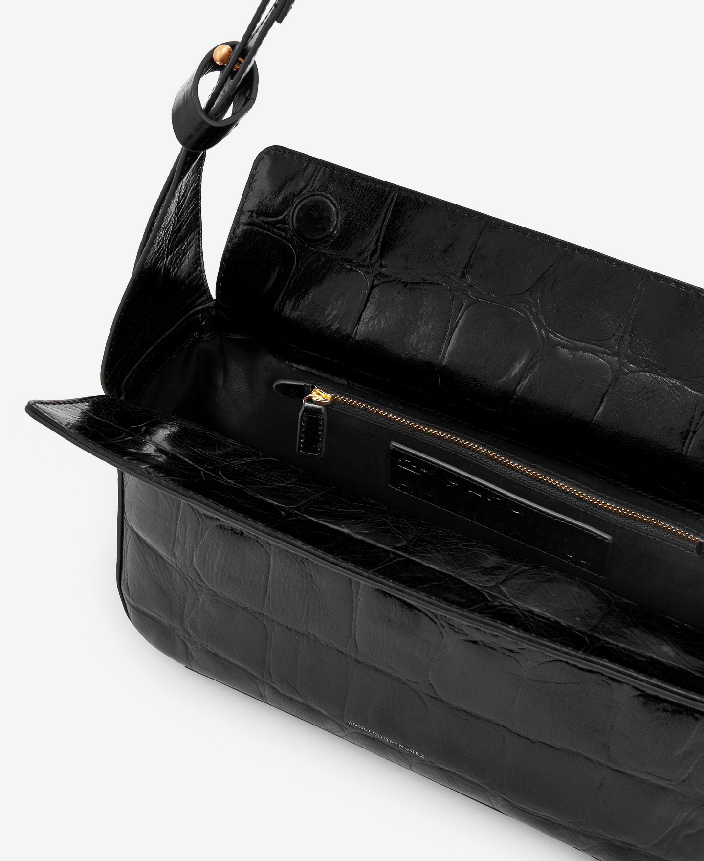 Leather baguette bag image number 2