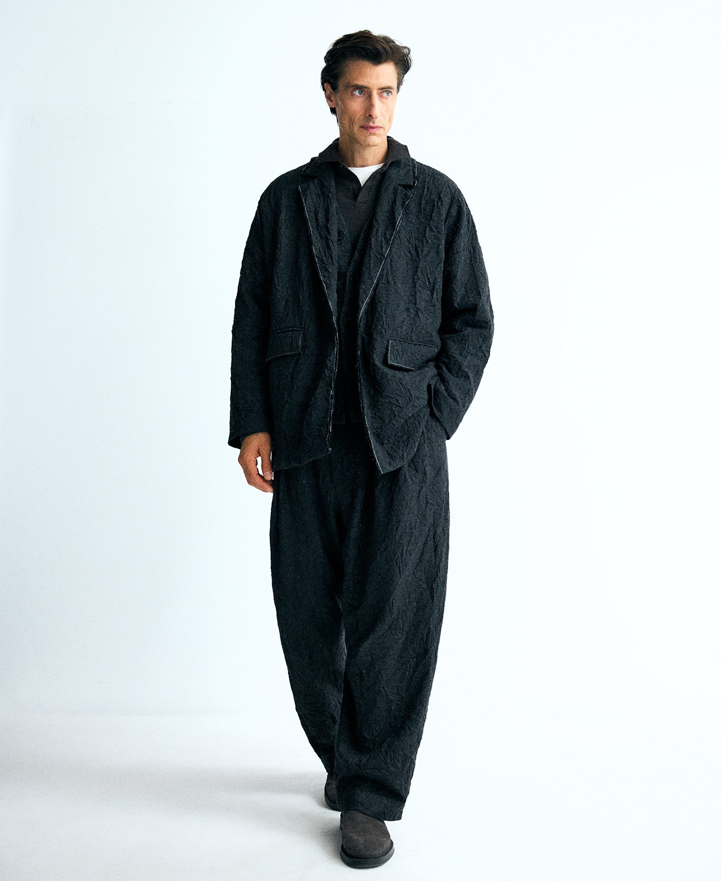 Crinkle trousers man image number 1