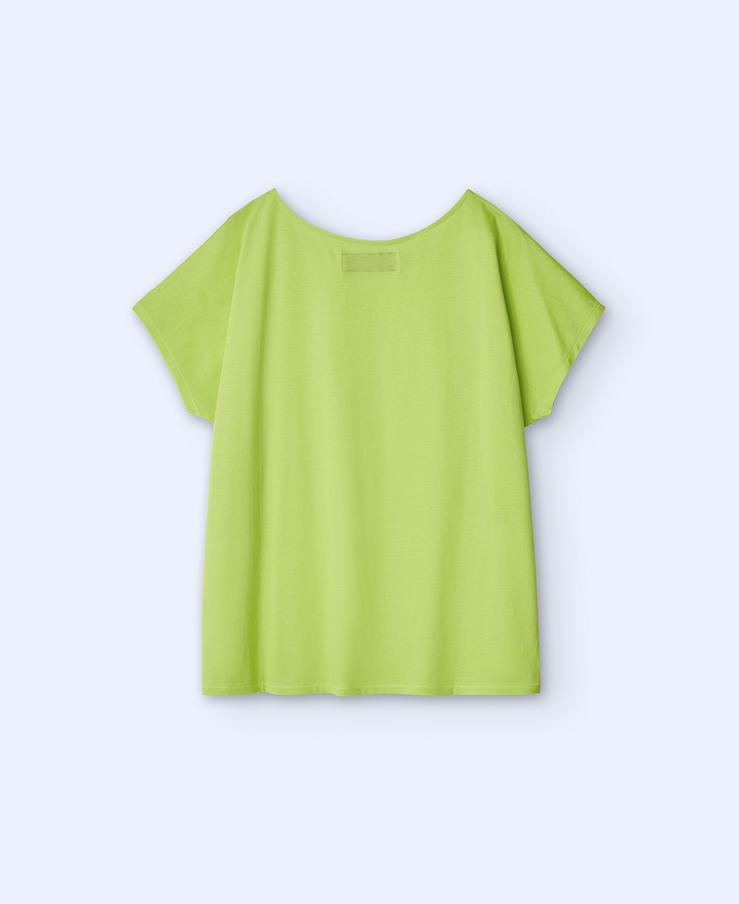 Camiseta en algodón con cuello caja image number 5