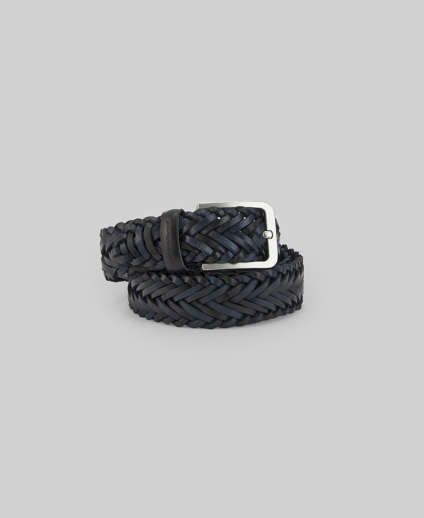Braided leather belt man image number 1