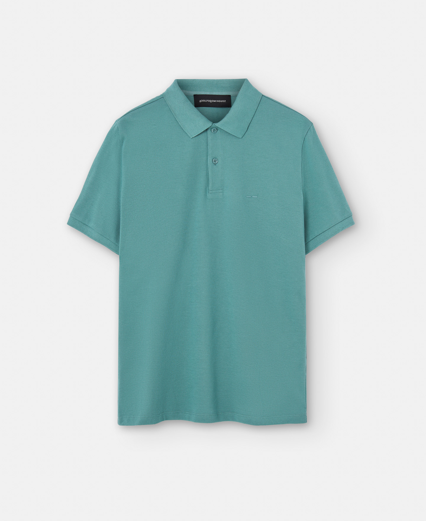 Cotton pique two button polo shirt image number 4