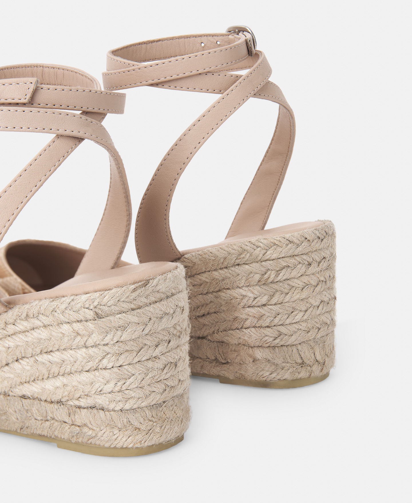 Double jute espadrille with wedge image number 2