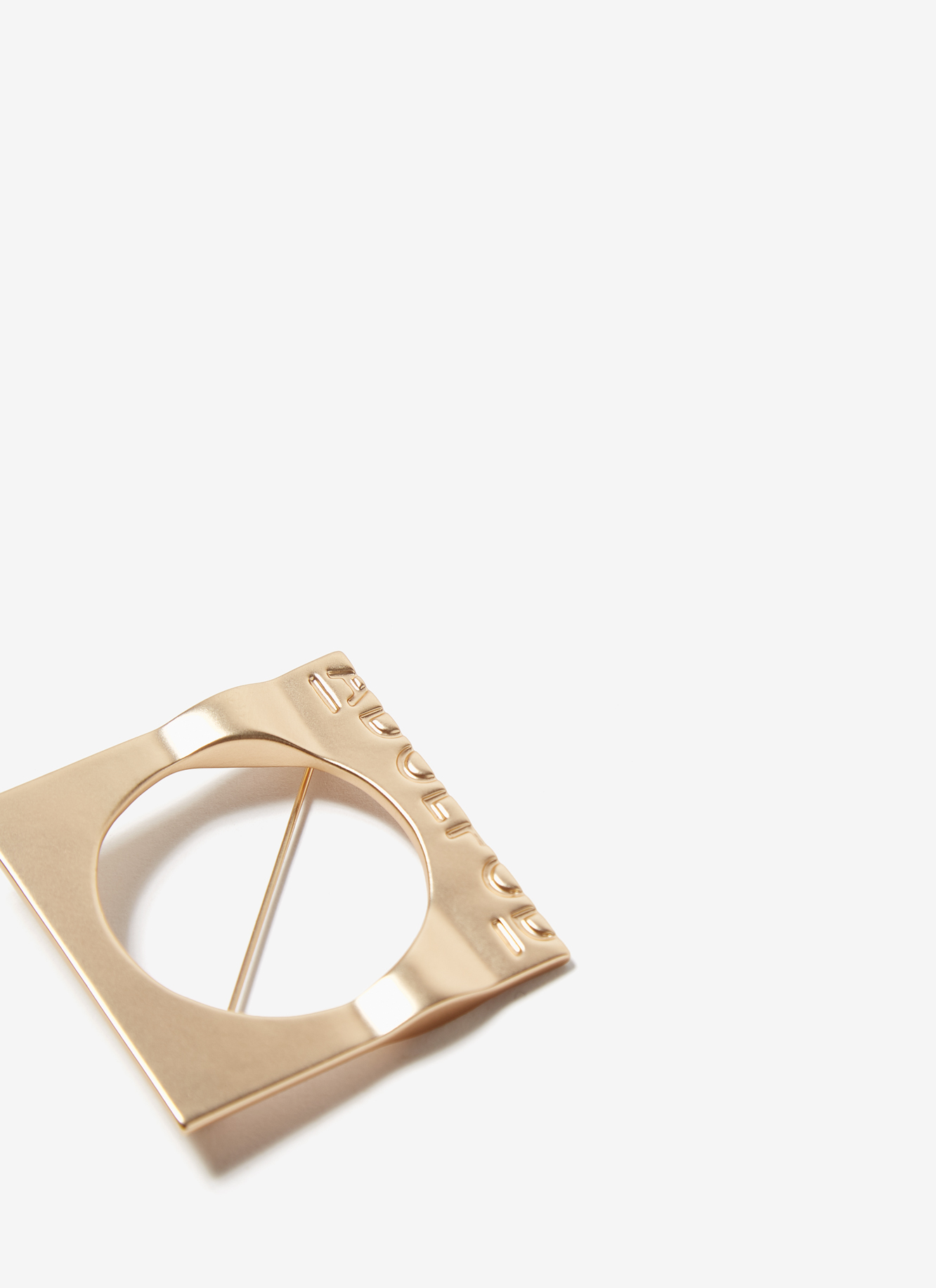 Squared metal brooch image number 2