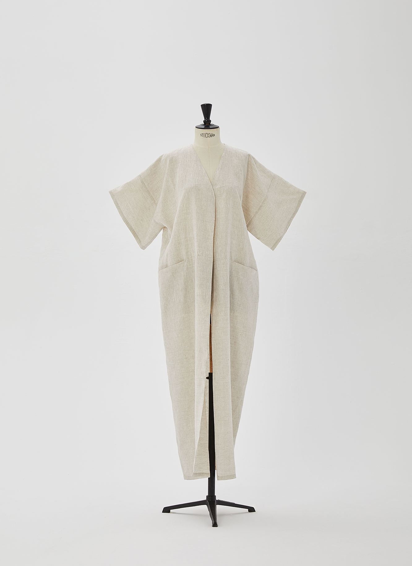 Kimono largo en lino europeo image number 4