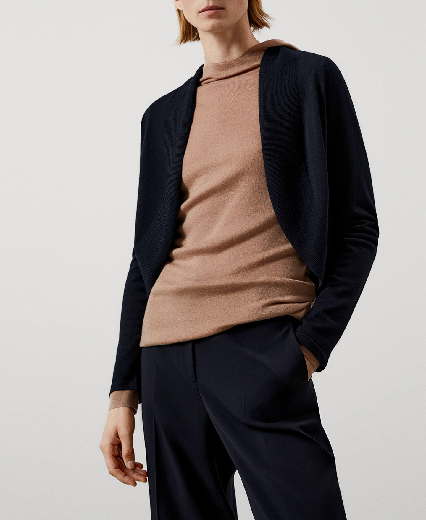 Merino wool bateau neckline twinset image number 0