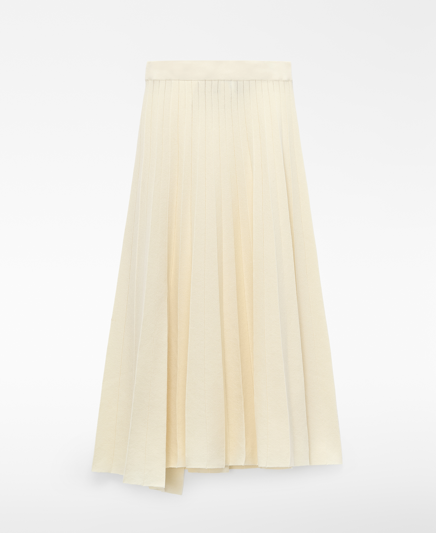Pleated knit skirt image number 4