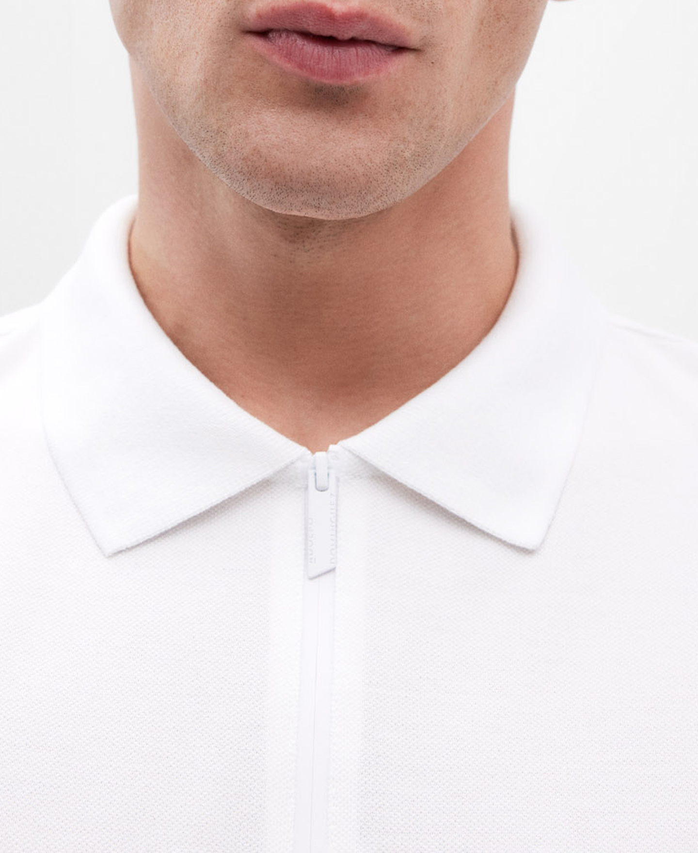 Mercerised cotton polo shirt for men image number 3