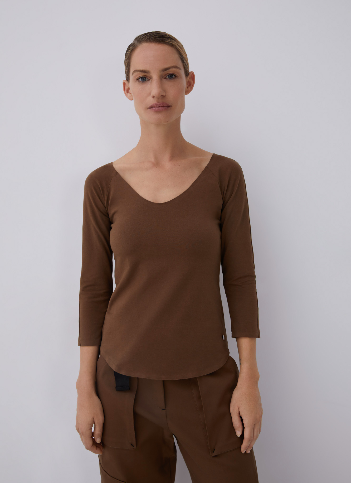 Stretch cotton t-shirt image number 0