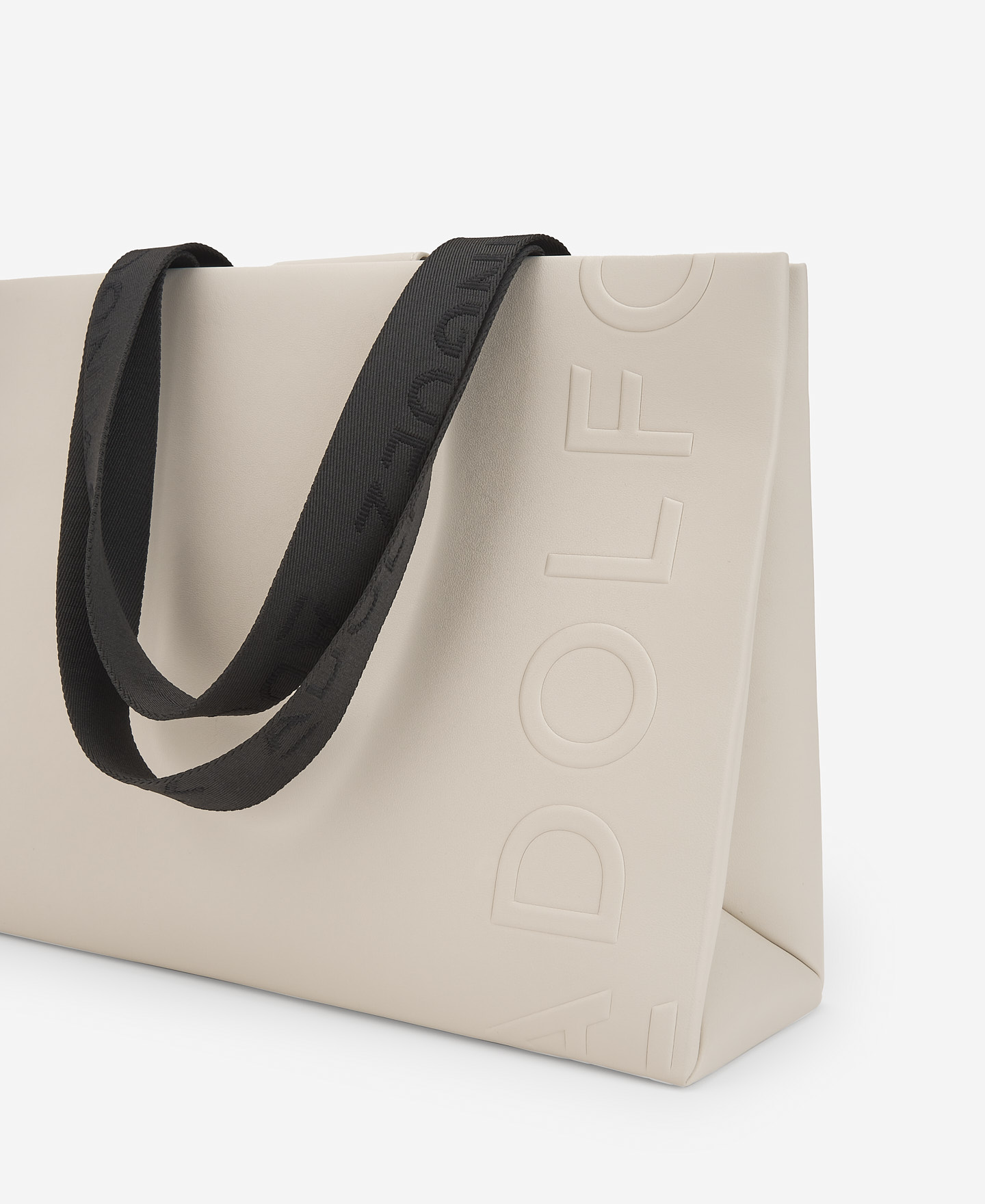 Bolso blanco poliéster reciclado mujer image number 2