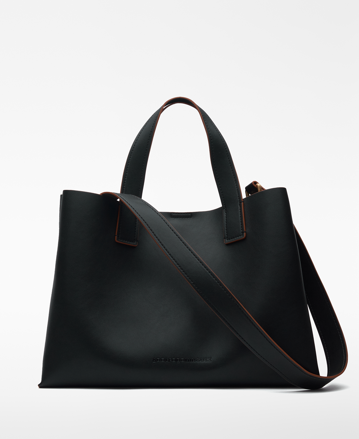 Leather-Non-Leather large city bag woman image number 0