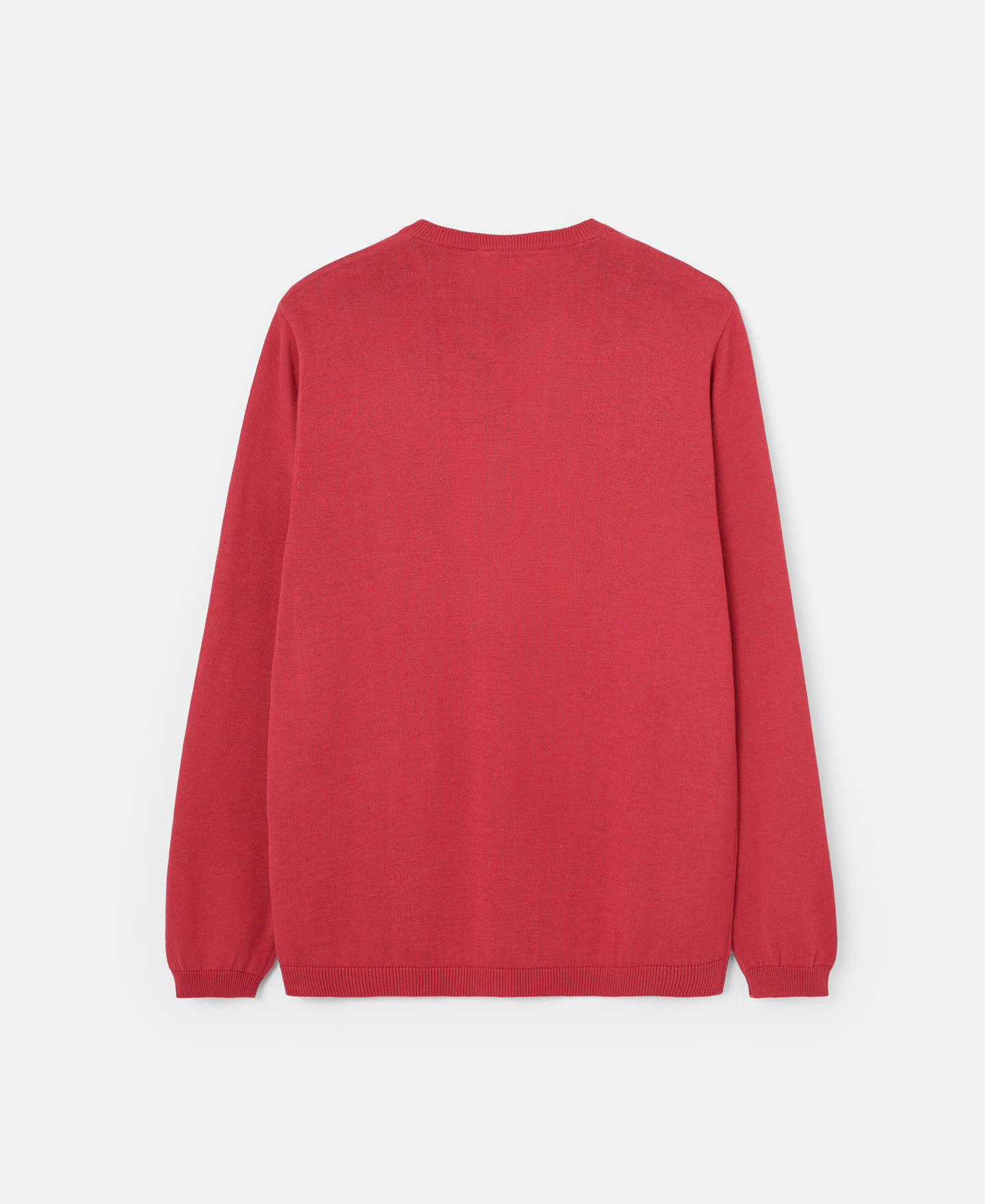 Pistachio cotton V-neck sweater image number 5