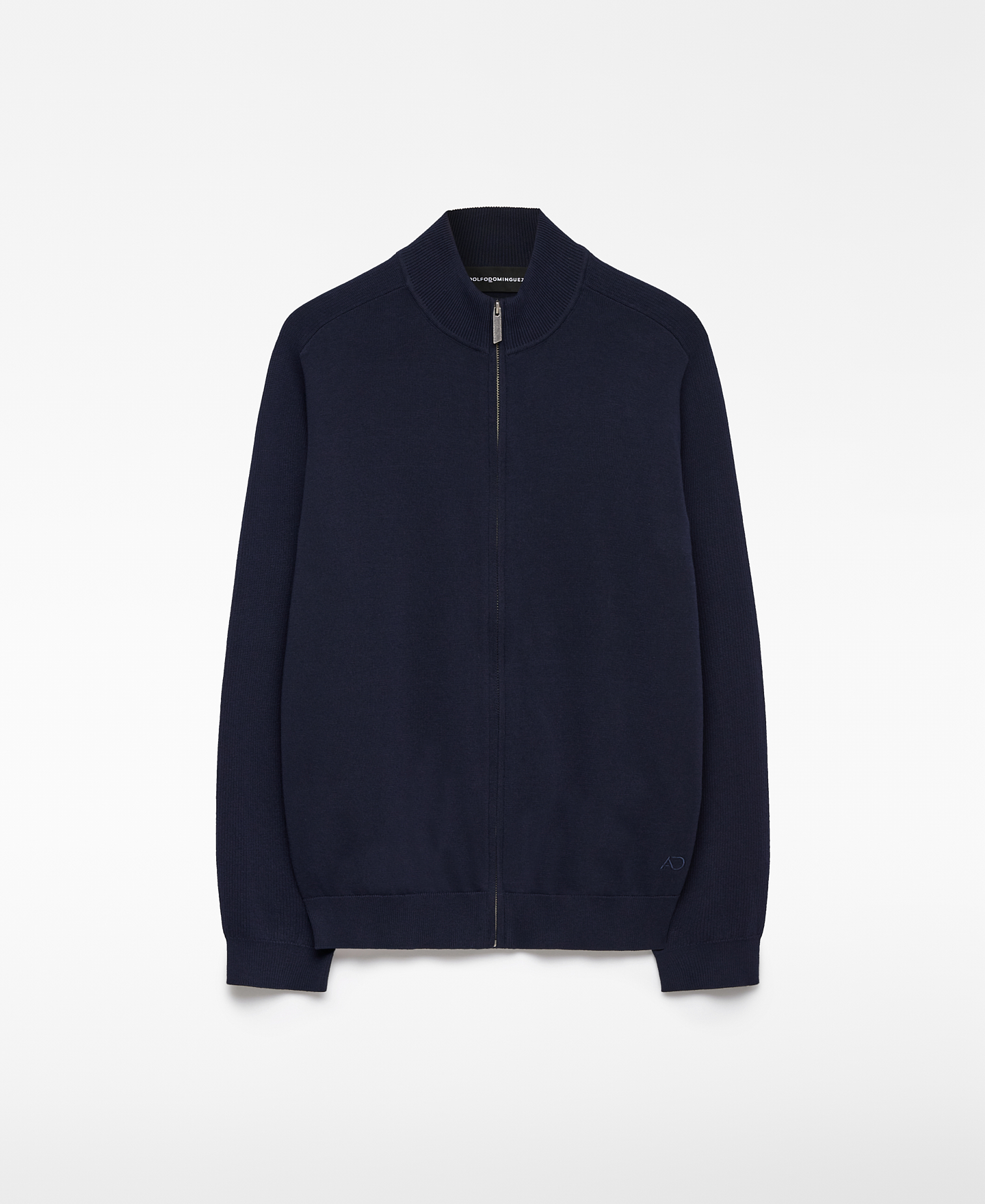 Knit cardigan with zipper closure man image number 6