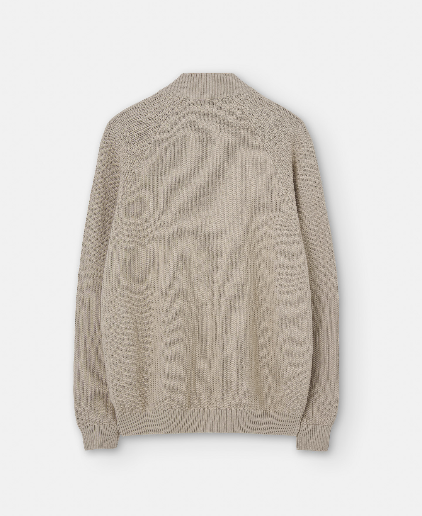 crew neck jacket with central zip image number 5