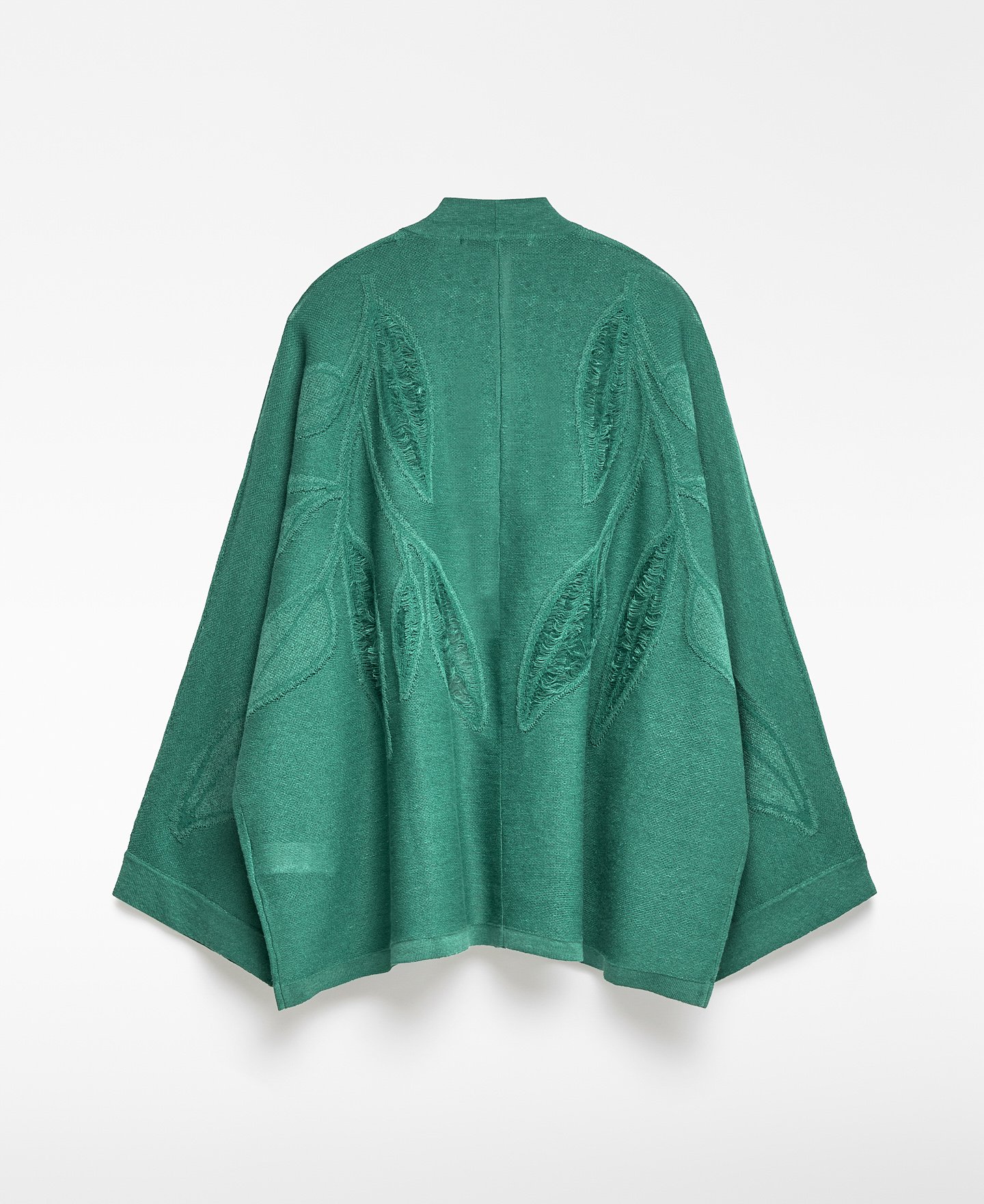 Chaqueta hojas punto jacquard mujer image number 5