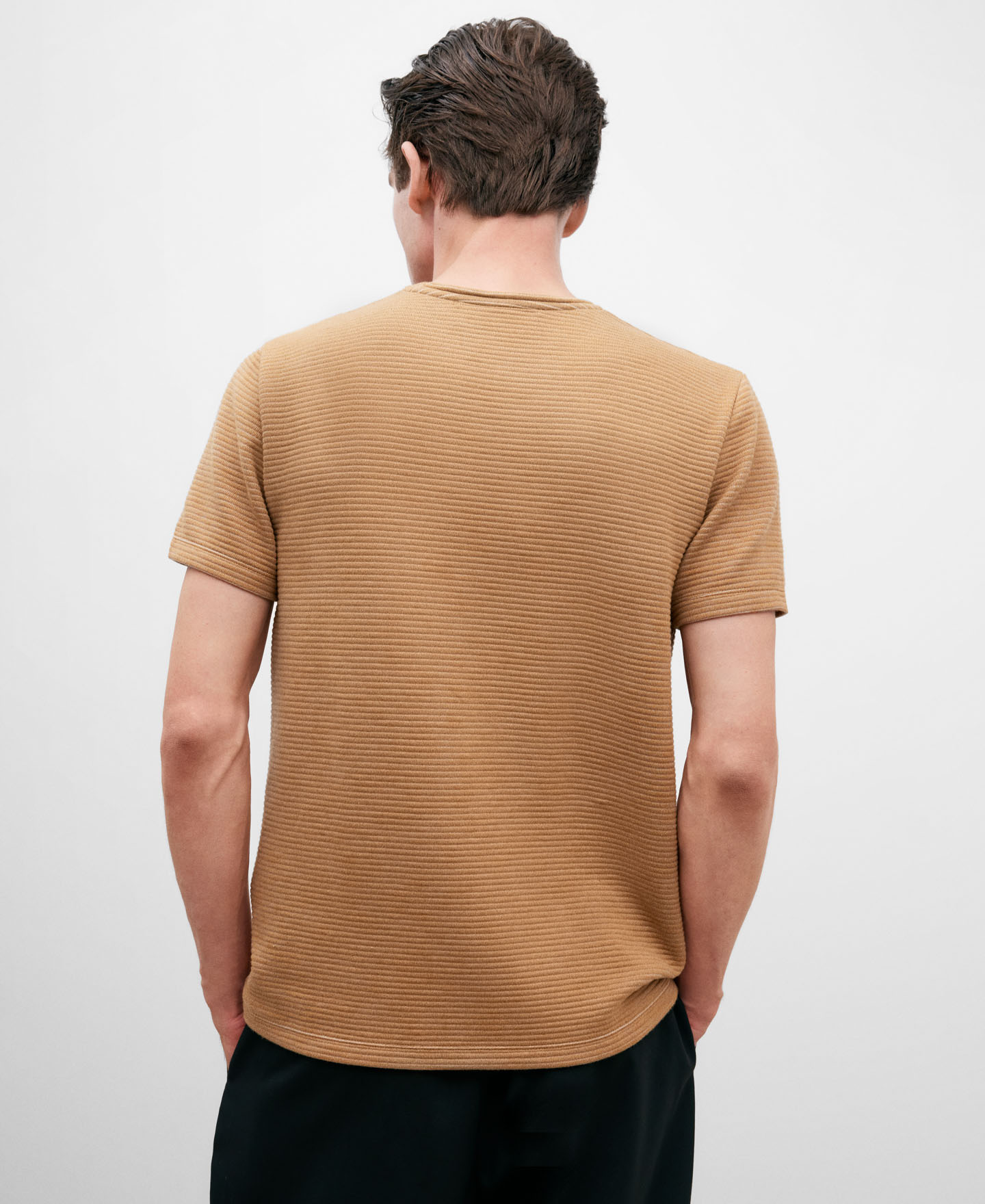 Stripped yellow t-shirt image number 2
