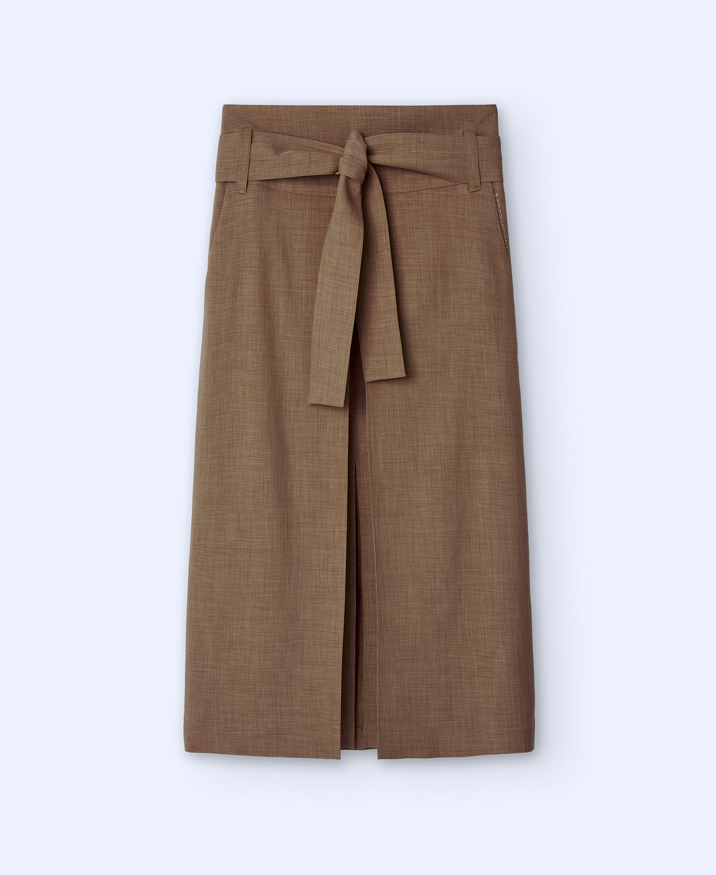 Falda midi pliegues image number 4