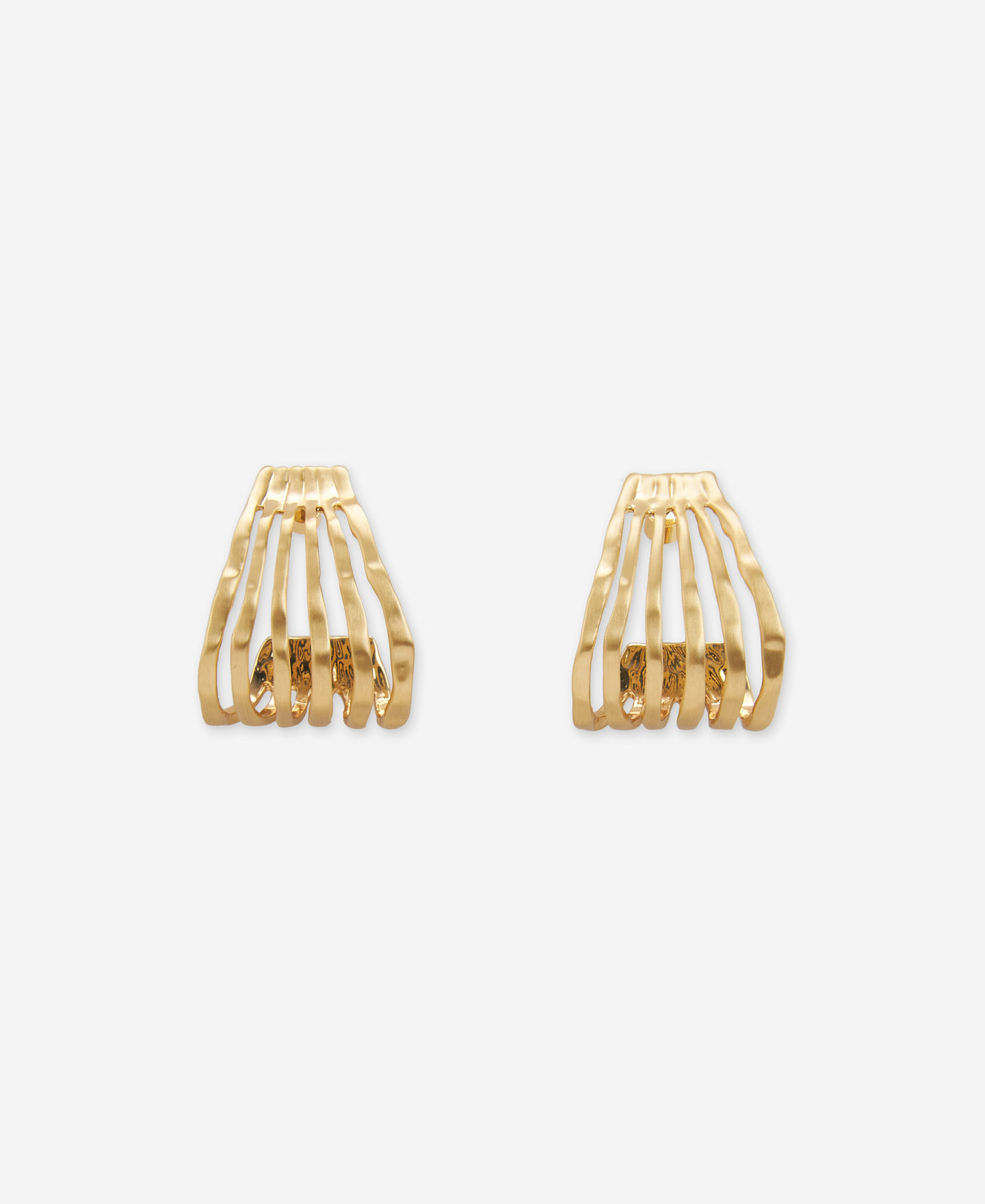 Zinc multi-strand hoop earring image number 0