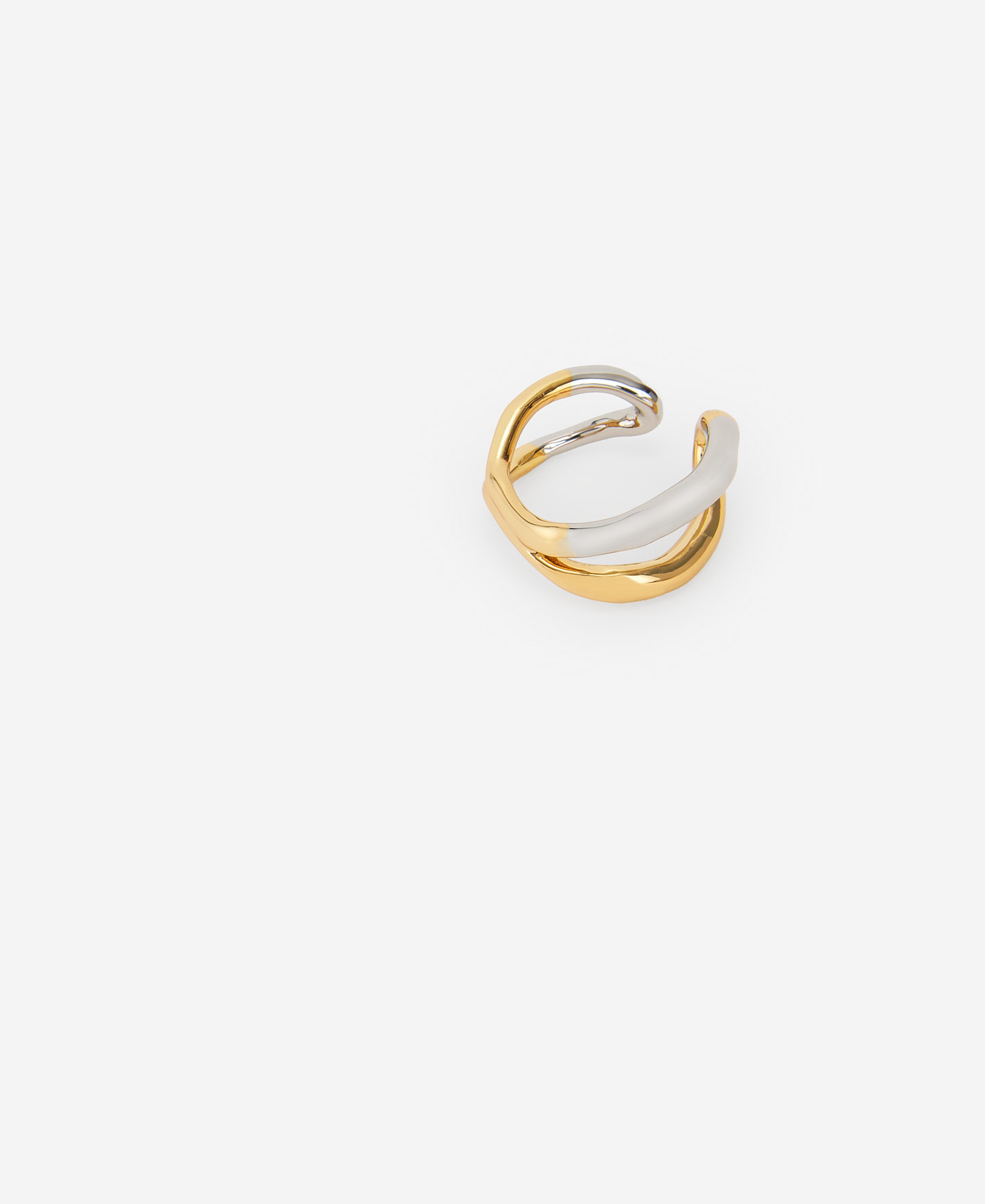 Anillo tipo choker lacado bicolor image number 2