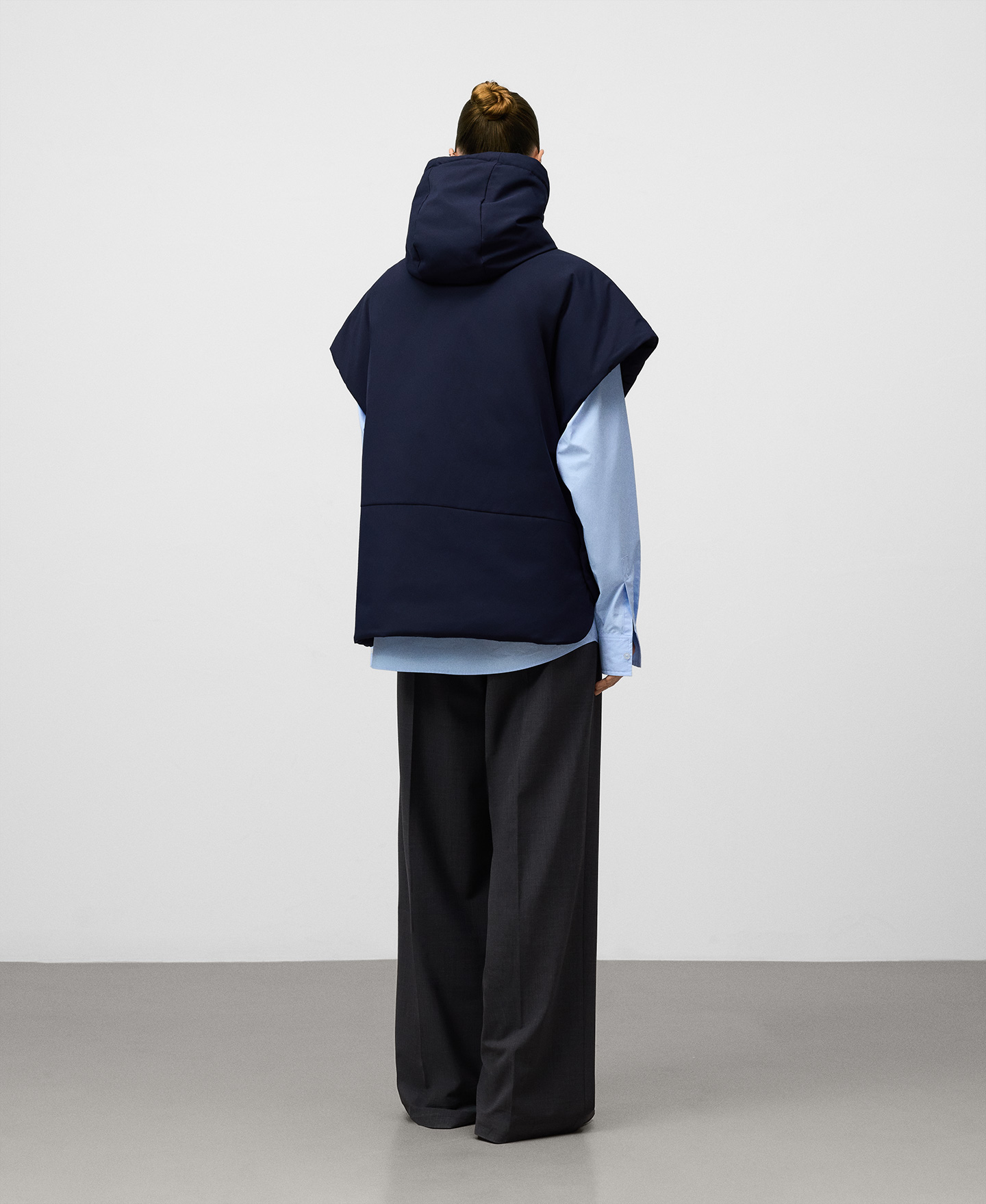 Padded vest with hood image number 2