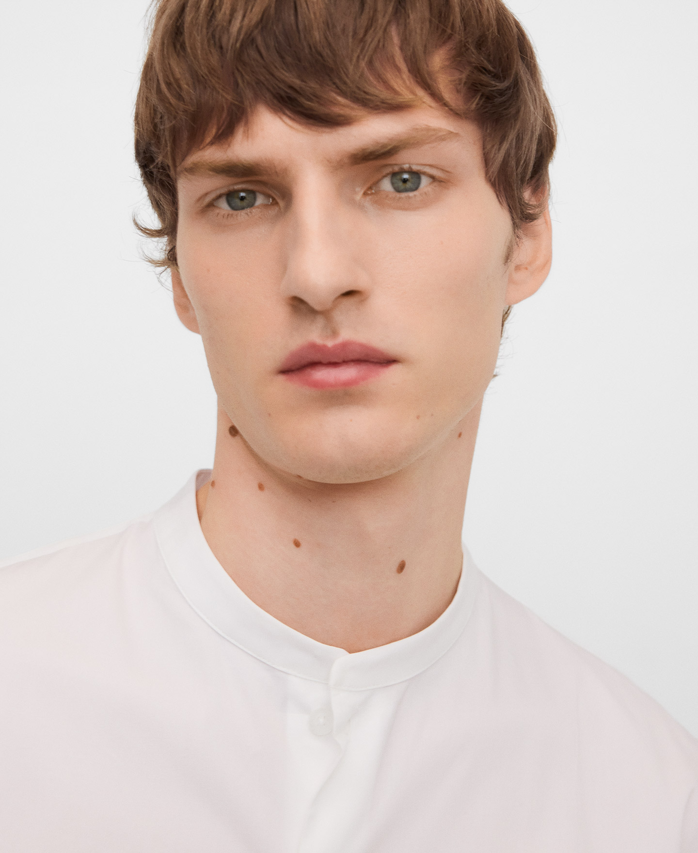 Camisa regular fit cuello mao algod&oacute;n image number 3