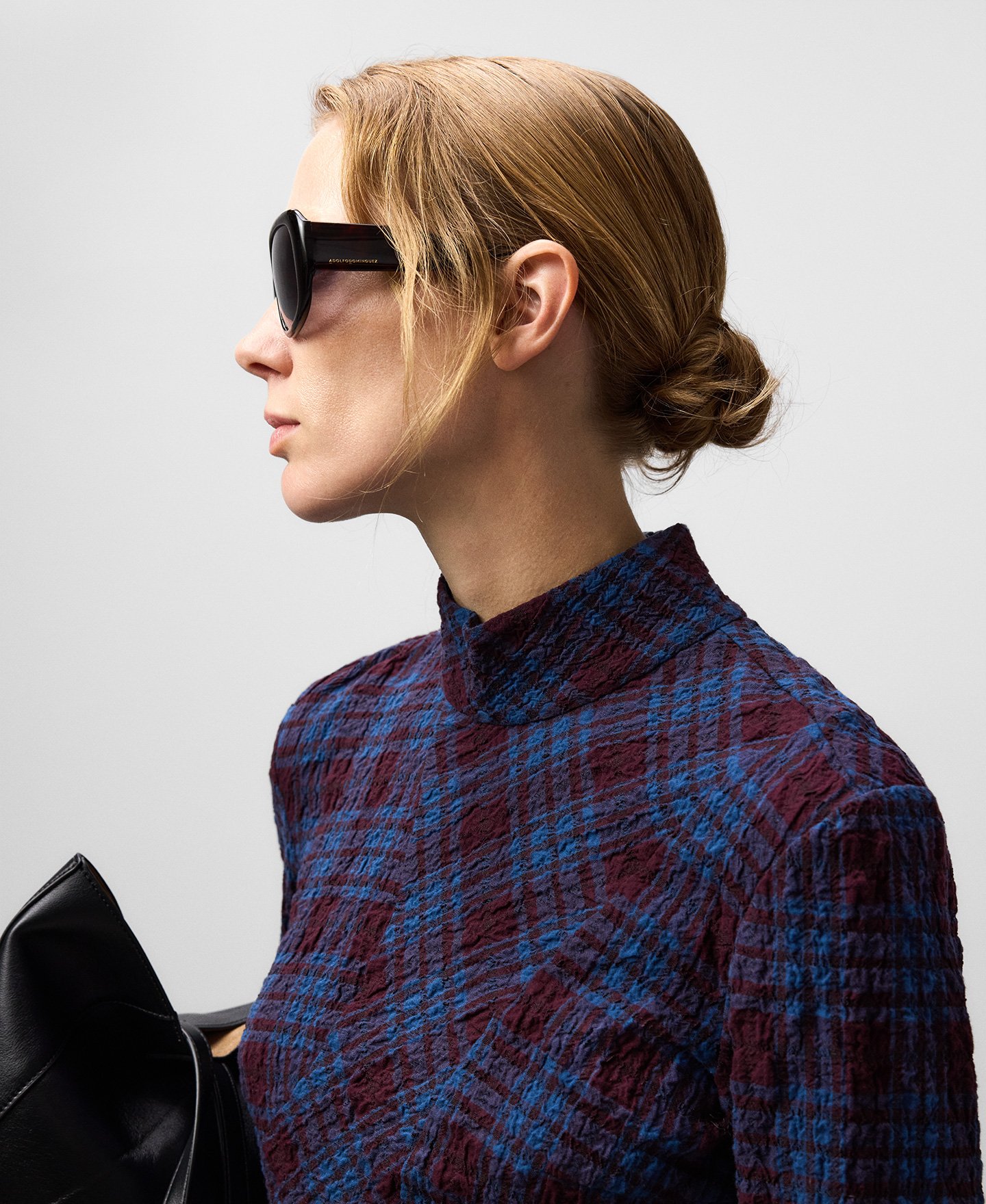 Checkered fitted dress woman image number 3