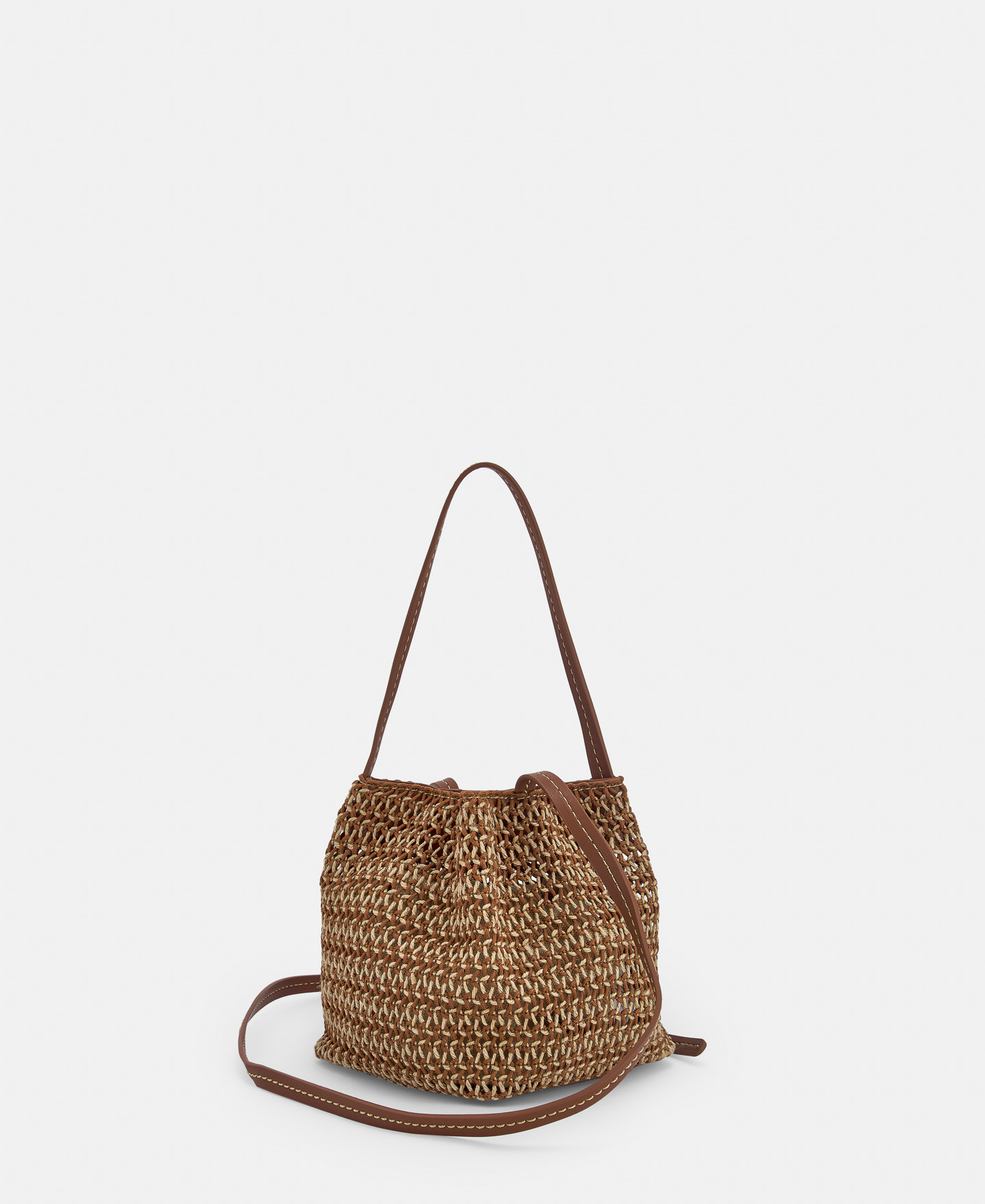 Recycled polyester and jute raffia bag image number 0