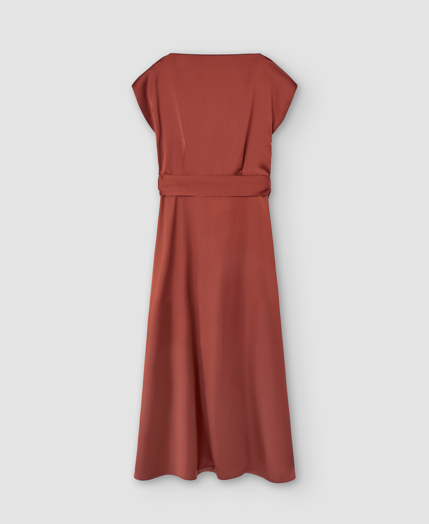 Recyled polyester draped dress image number 7