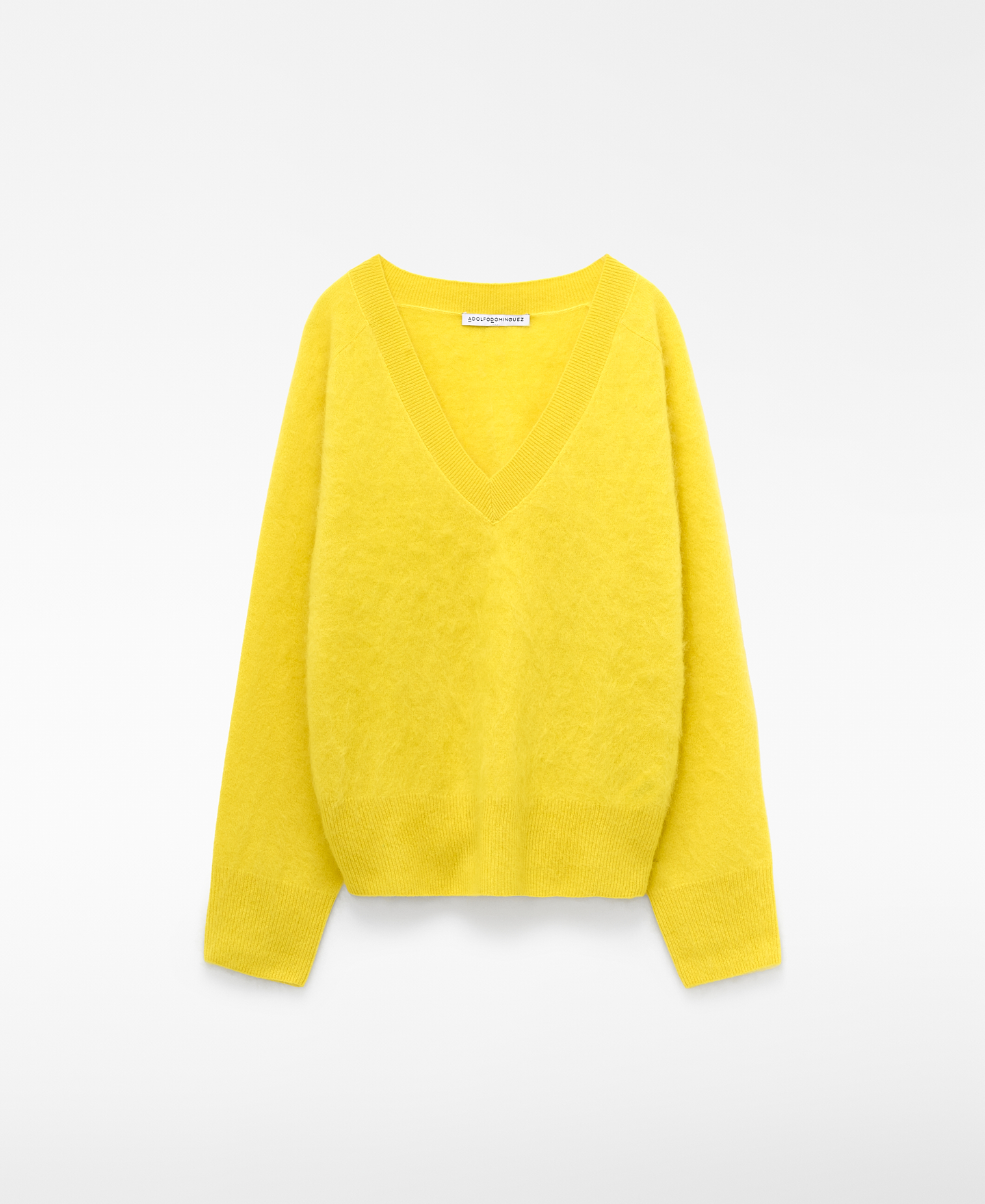 Brushed knit merino wool sweater image number 4