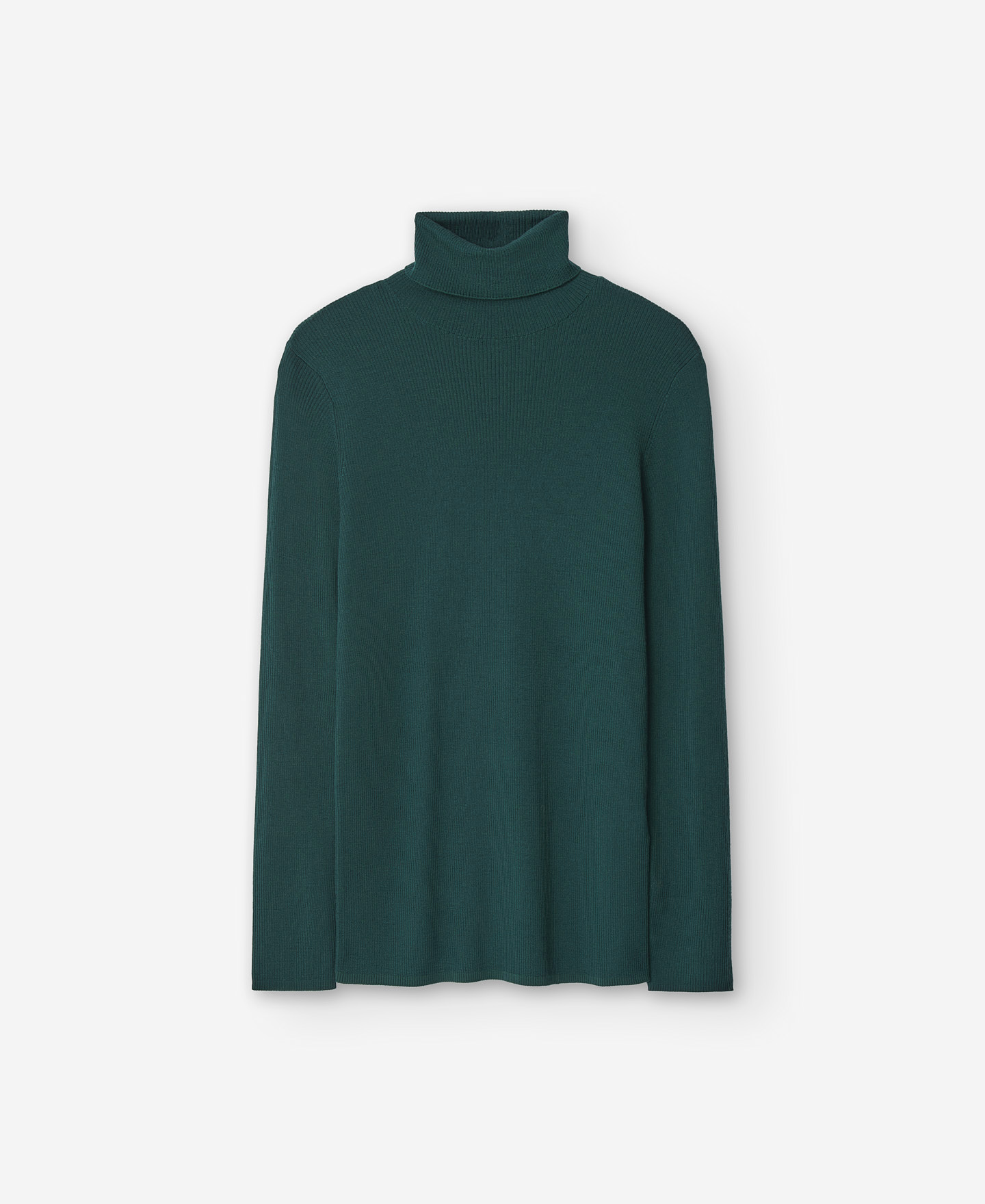Merino wool ribbed sweater for women image number 4