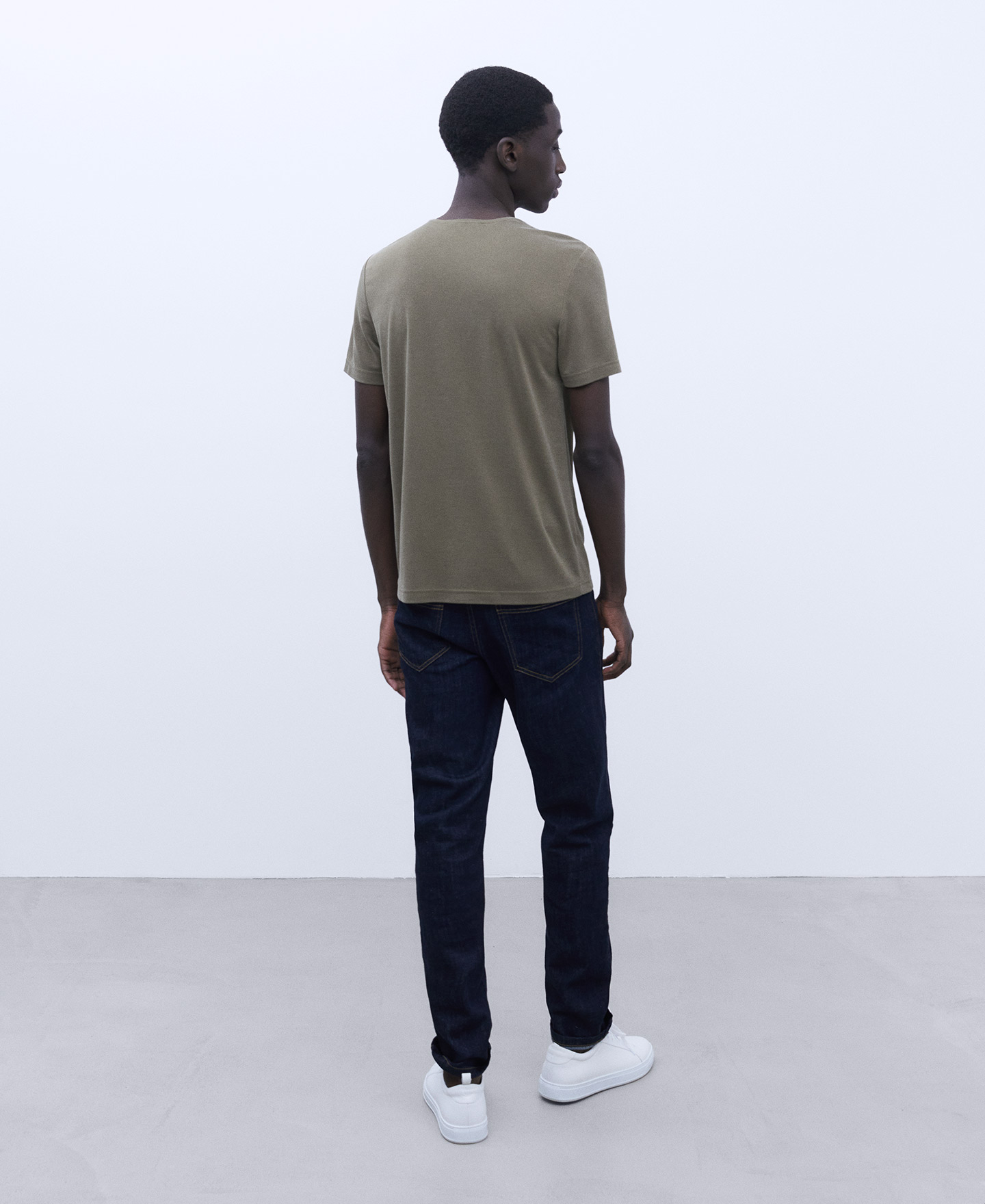 Camisola de gola caixa em modal image number 2