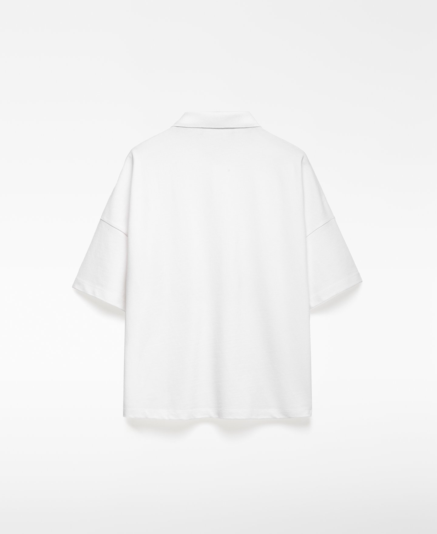 Cotton oversize polo shirt man image number 5