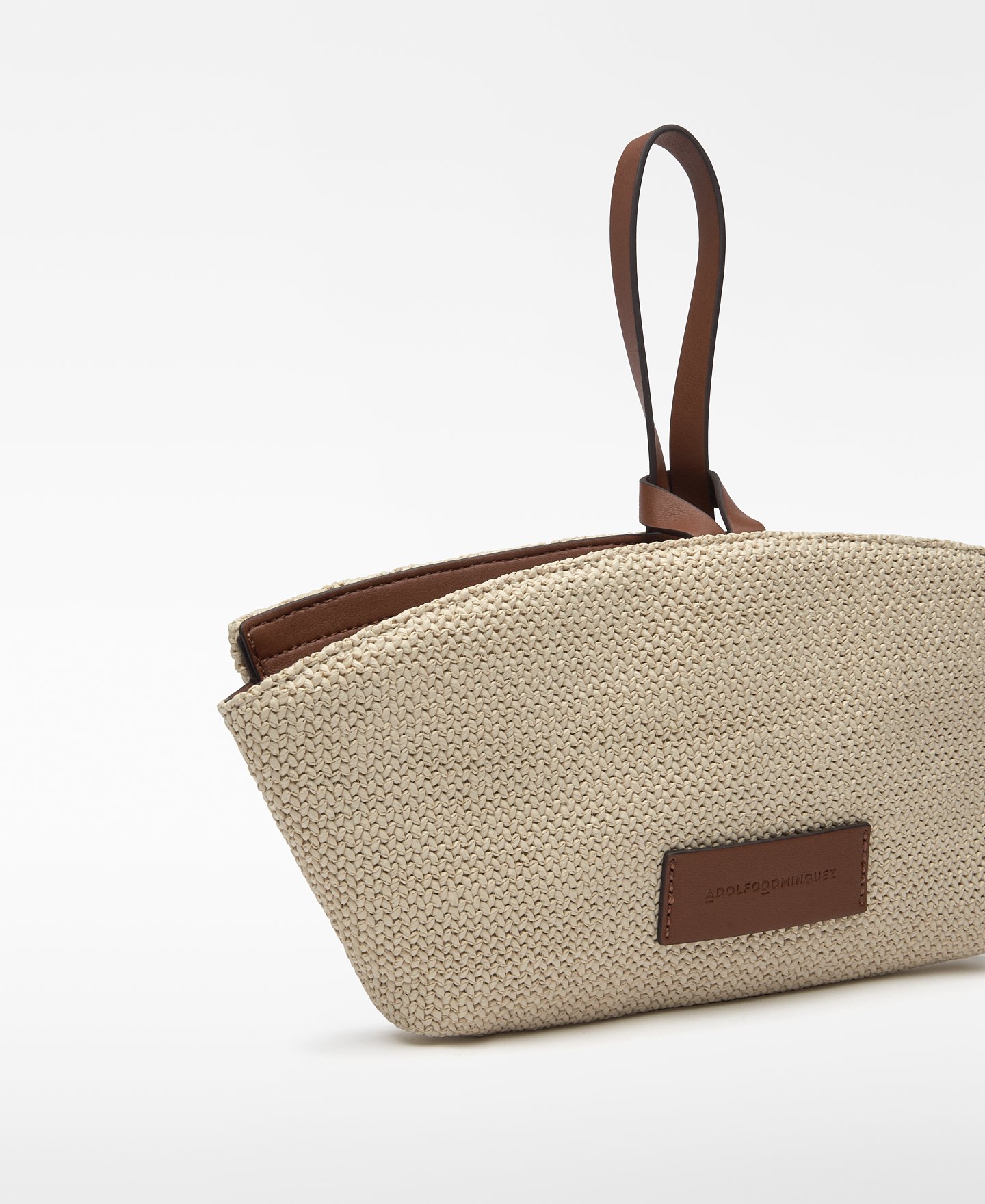 Raffia-textured mini bag woman image number 2
